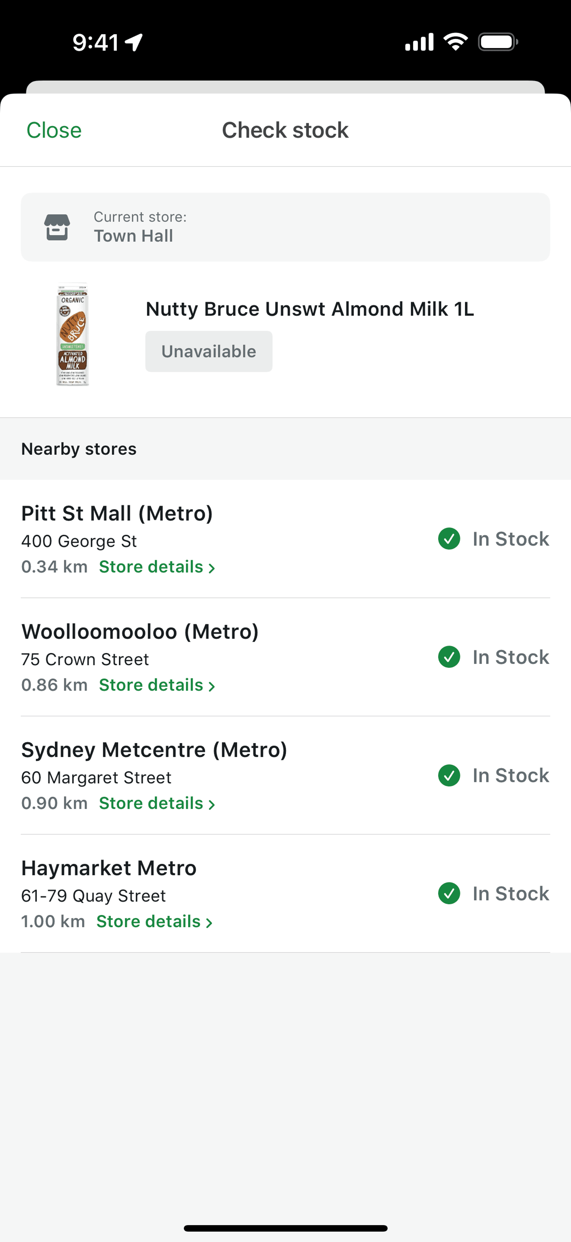 Woolworths iOS Shopping interface screenshot 23