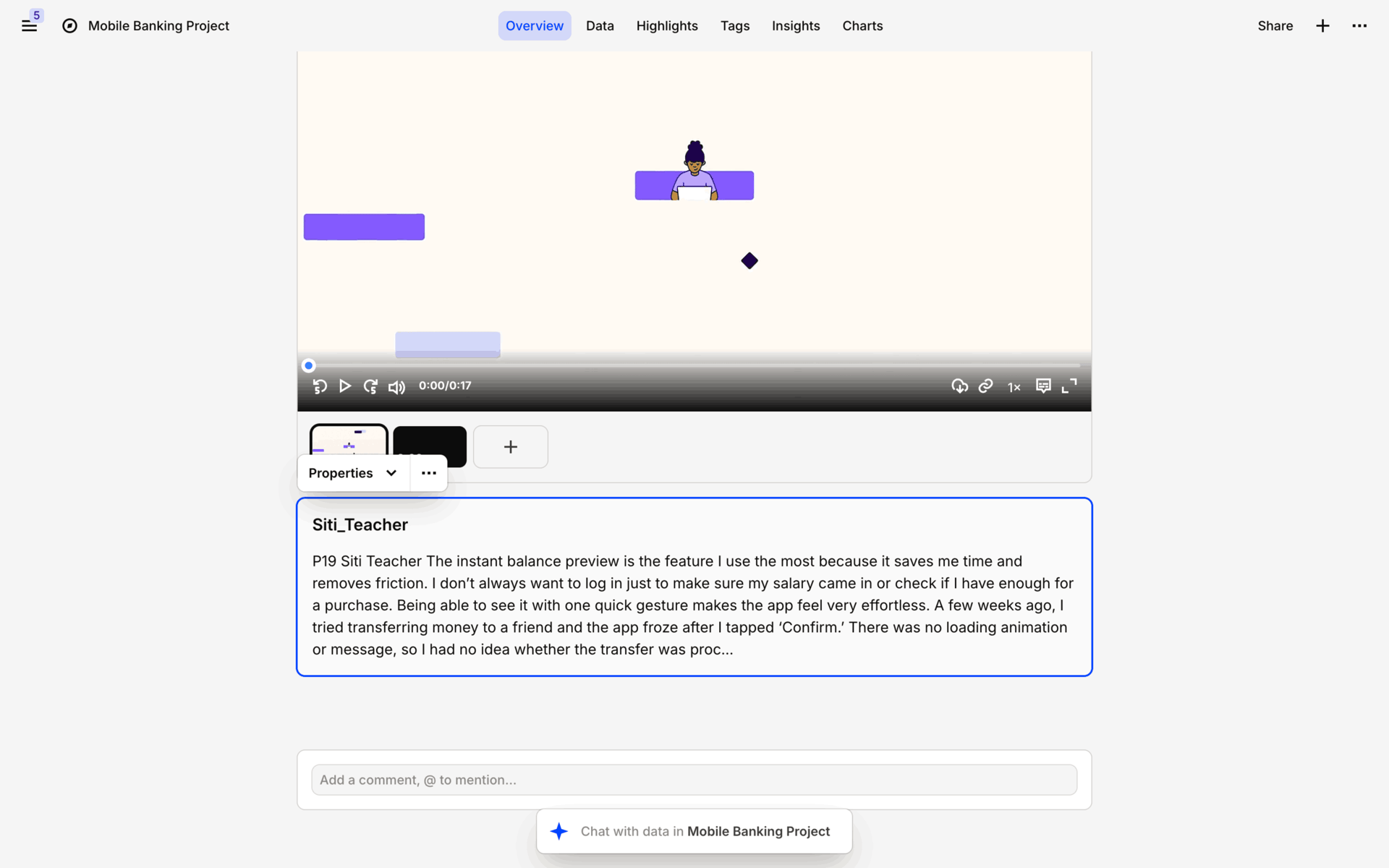Dovetail Web Business interface screenshot 17