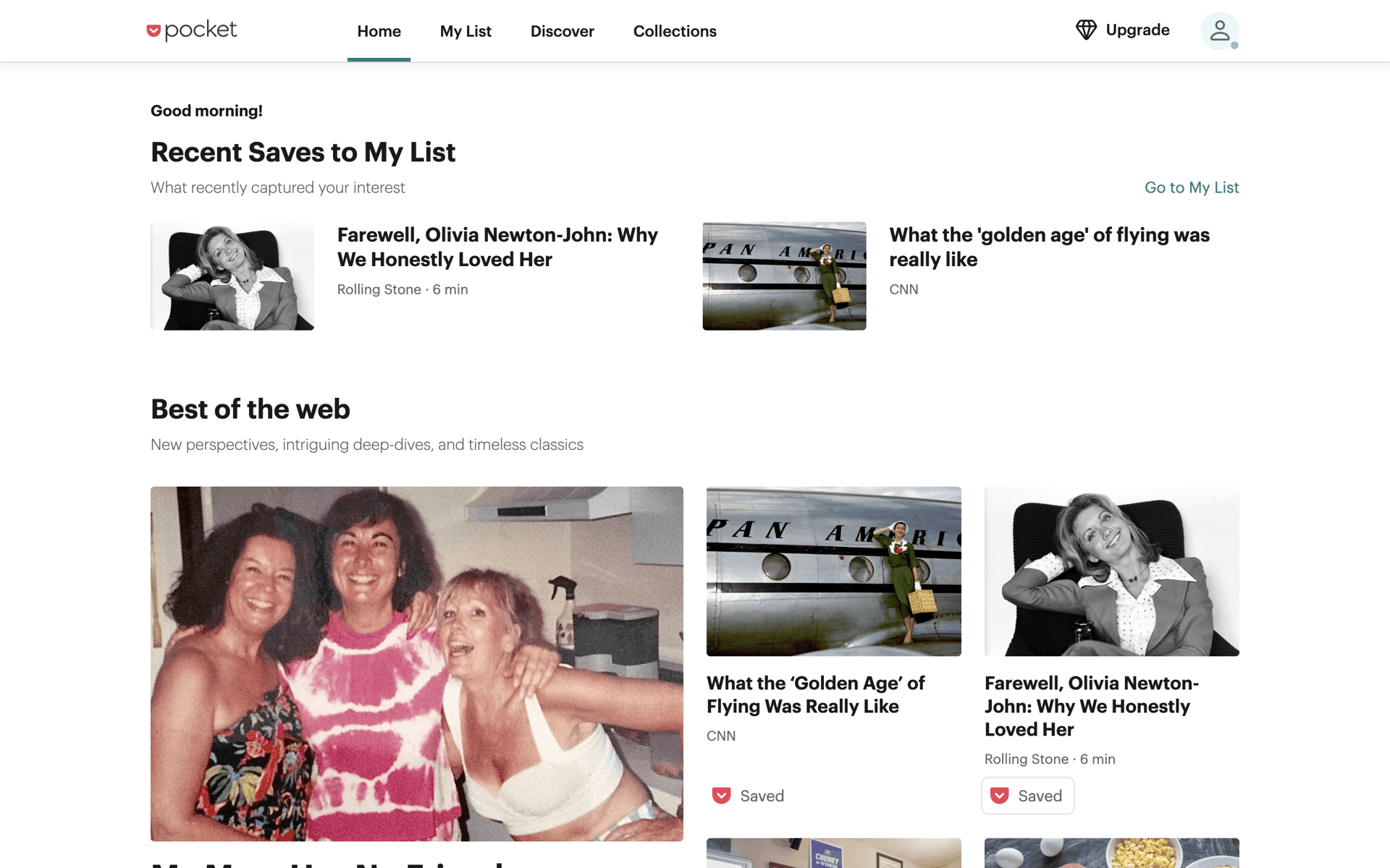 Pocket Web News interface screenshot 2