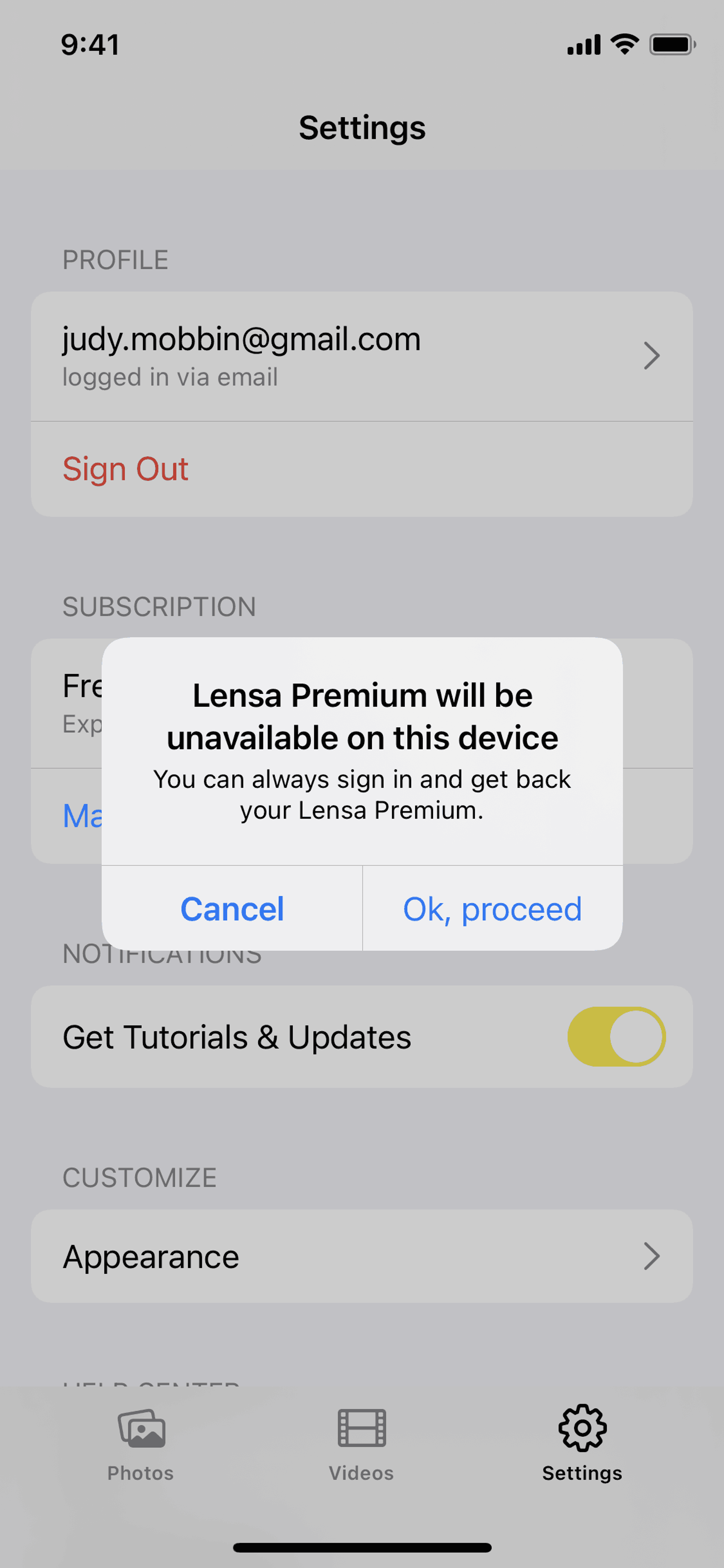 Lensa AI iOS Photo & Video interface screenshot 14