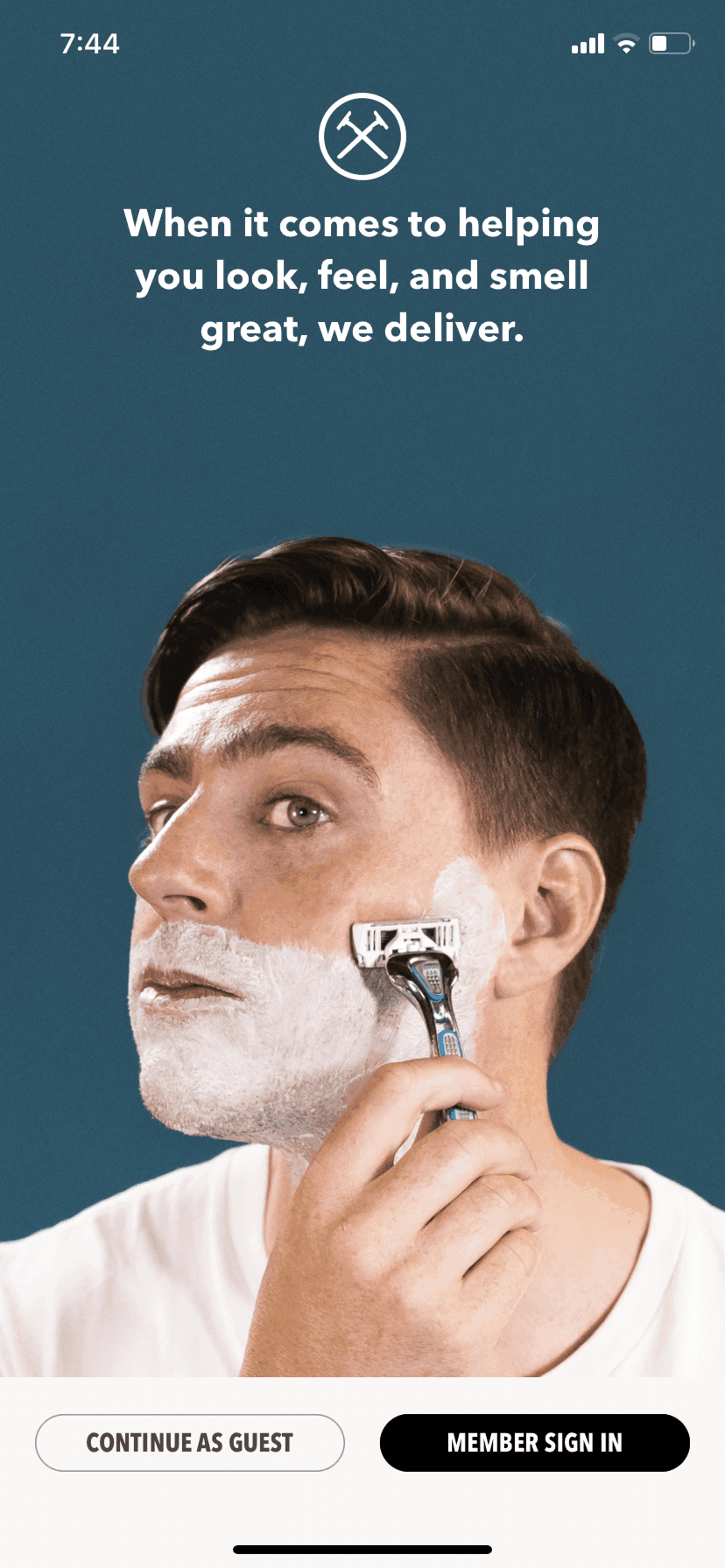 Dollar Shave Club iOS Shopping interface screenshot 1