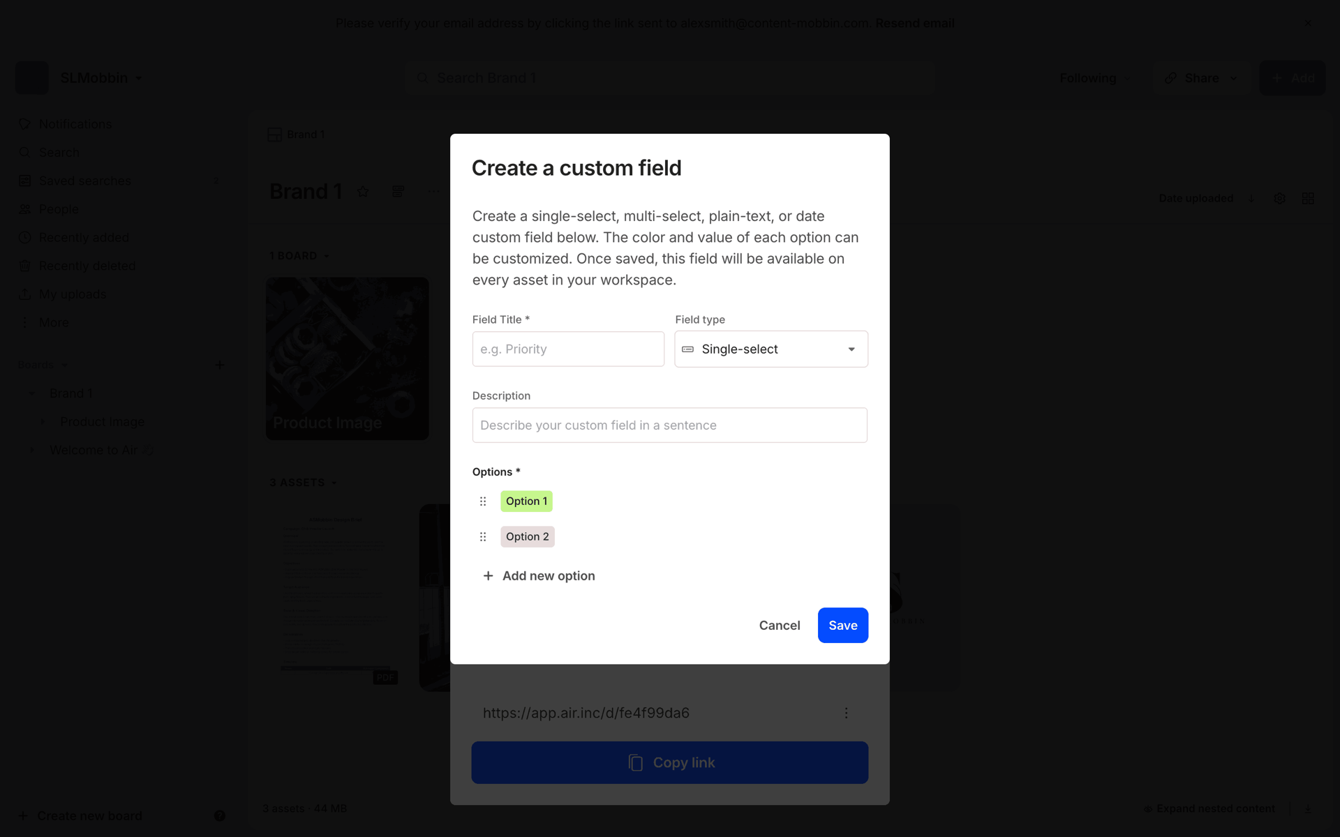 Air Web Collaboration interface screenshot 10
