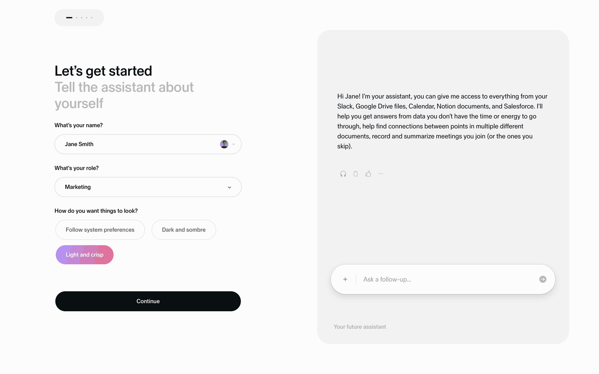 Sana AI Web Business interface screenshot 18