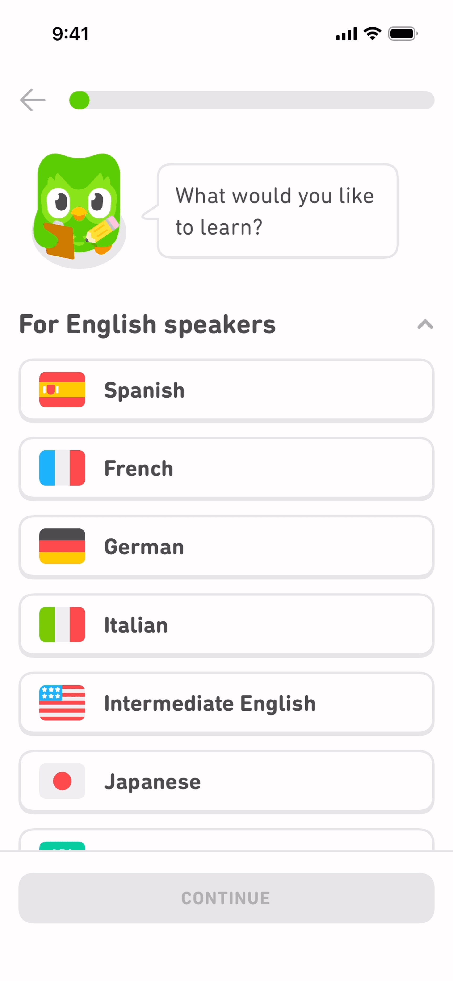 Duolingo iOS Education interface screenshot 5