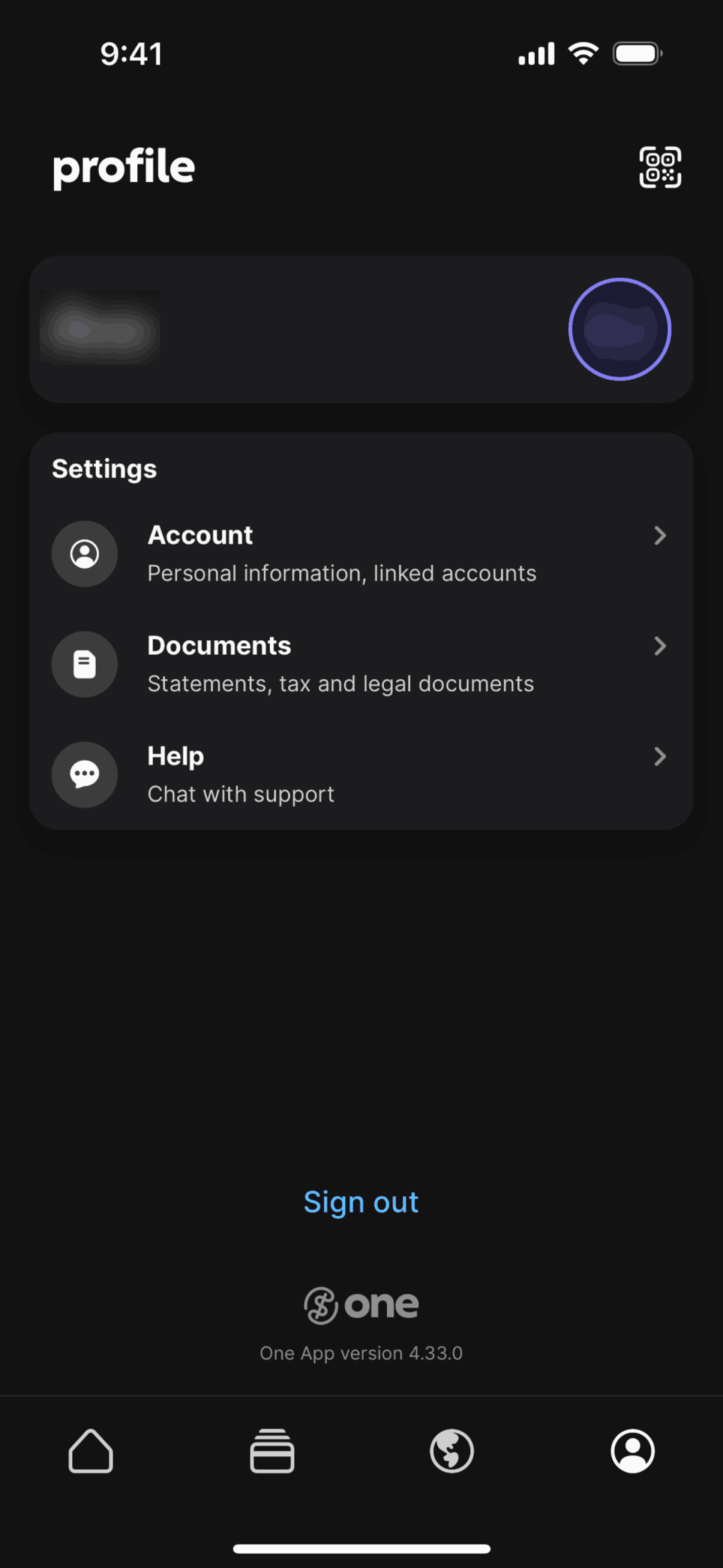 One iOS Finance interface screenshot 16