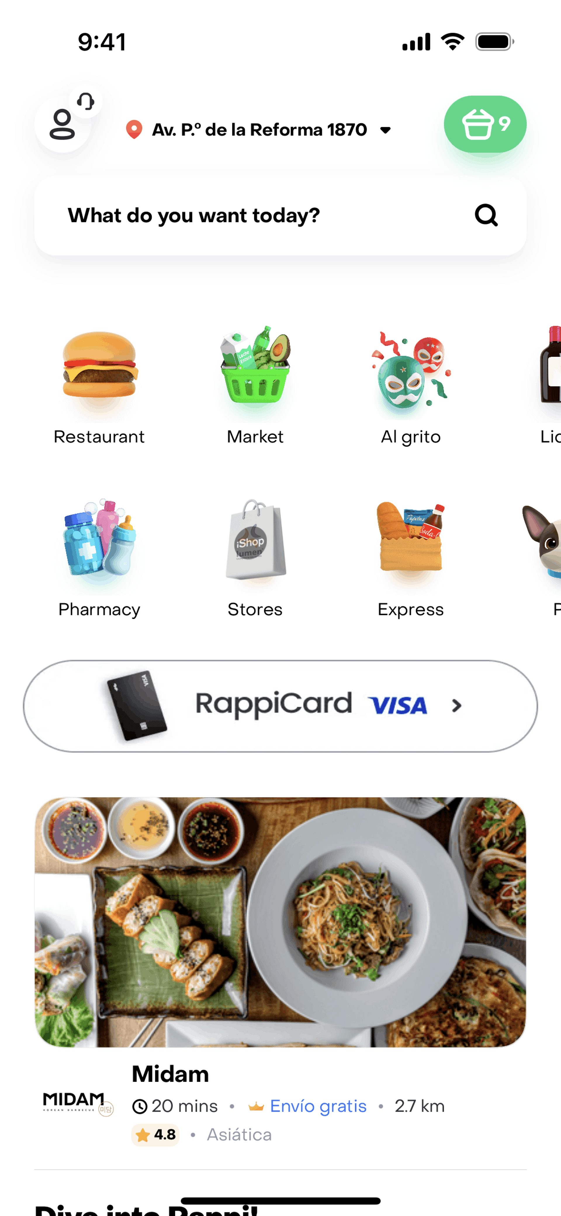 Rappi iOS Food & Drink interface screenshot 6