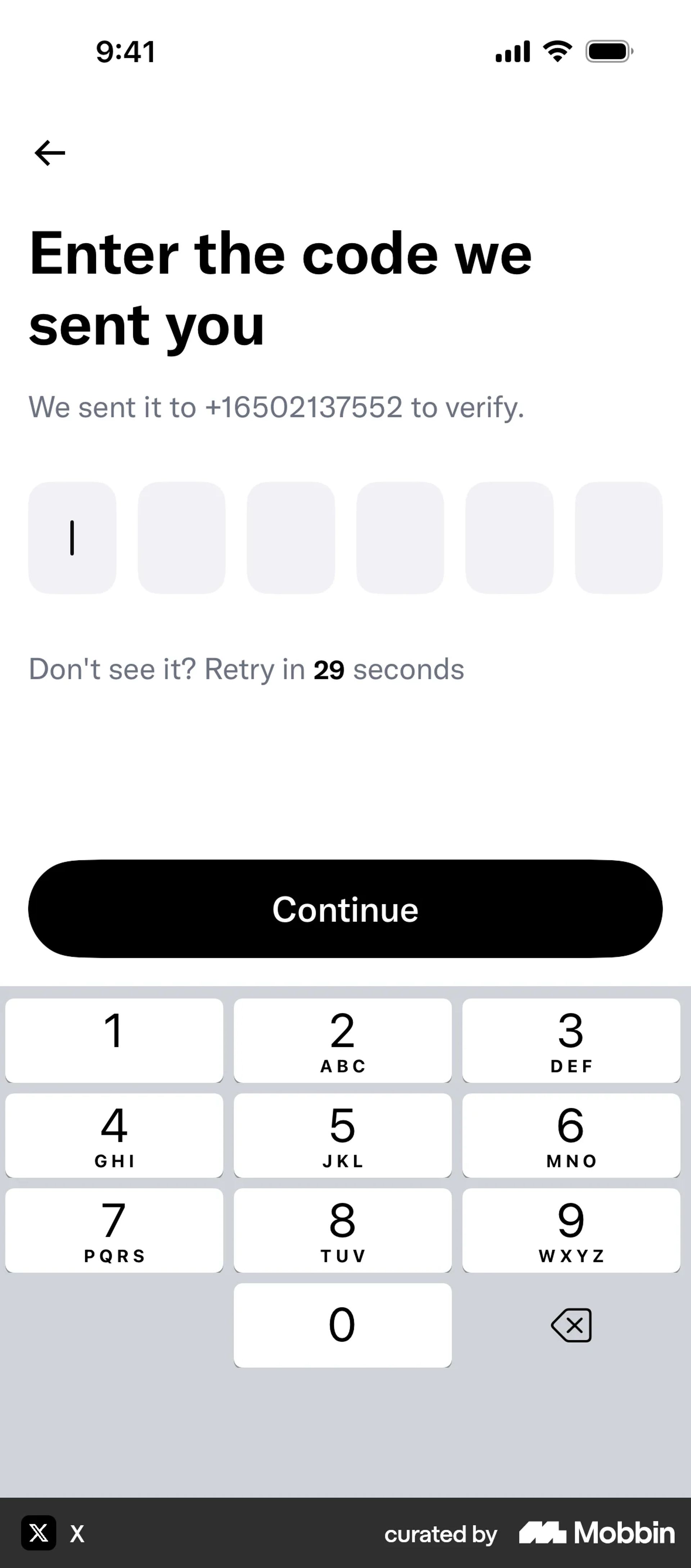 Onboarding on X (ios) screen 8