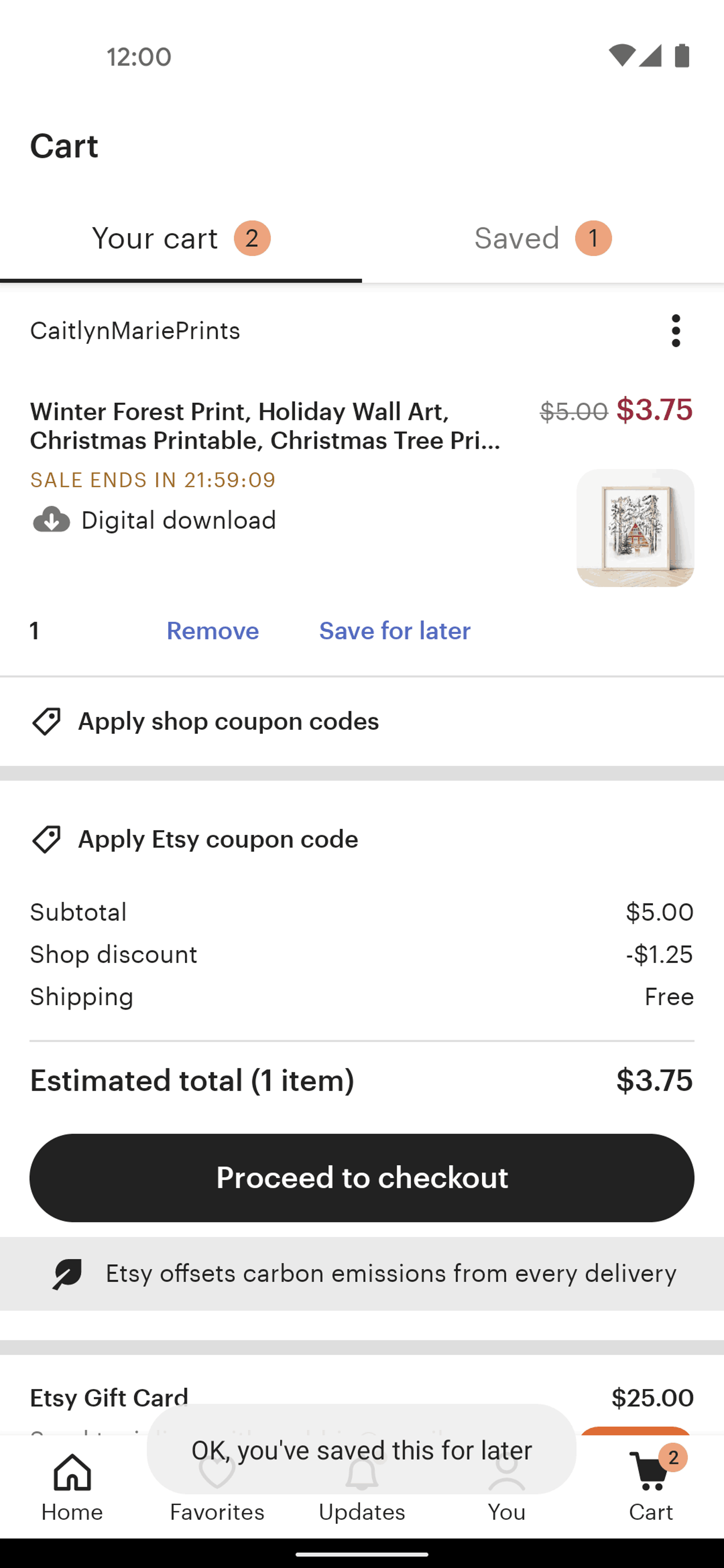 Etsy Android Shopping interface screenshot 17