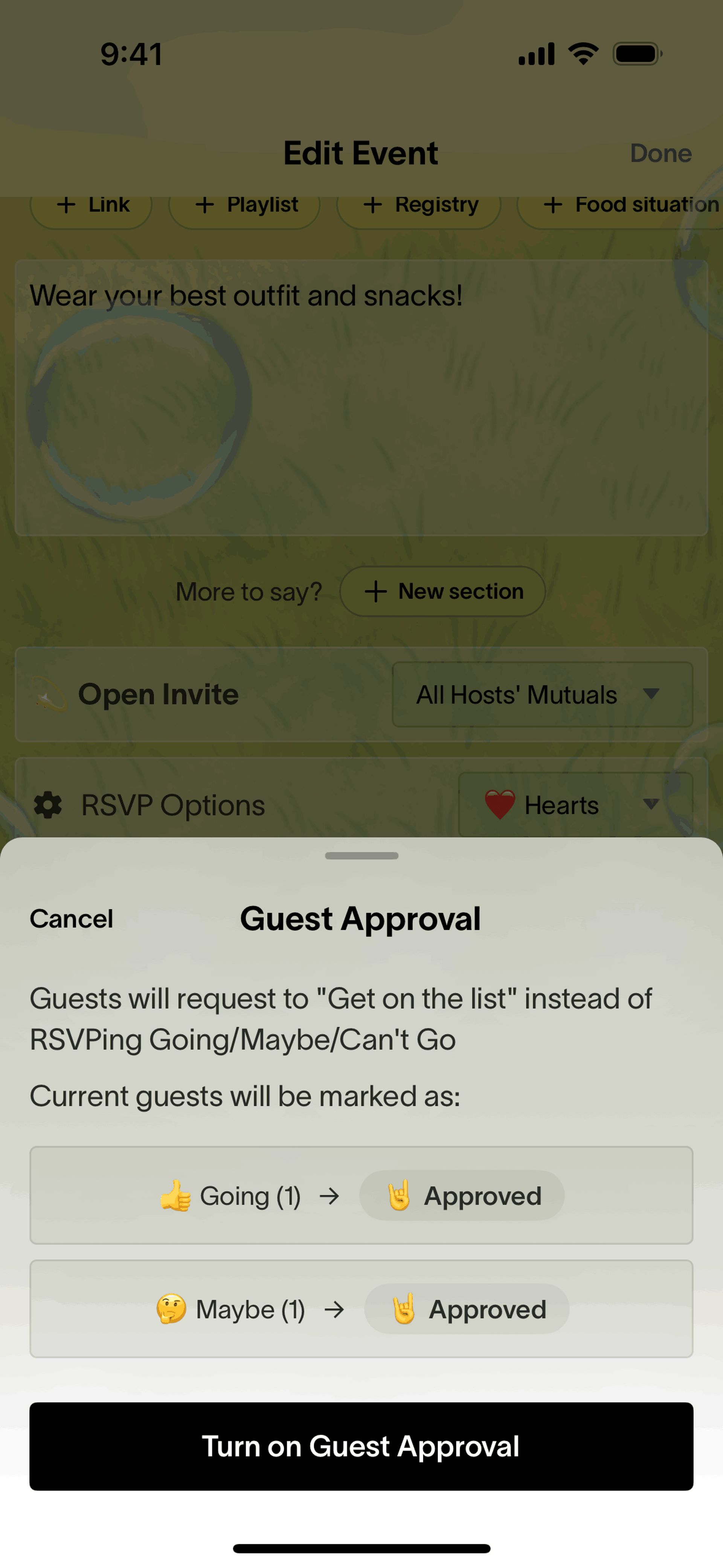 Partiful iOS Lifestyle interface screenshot 17