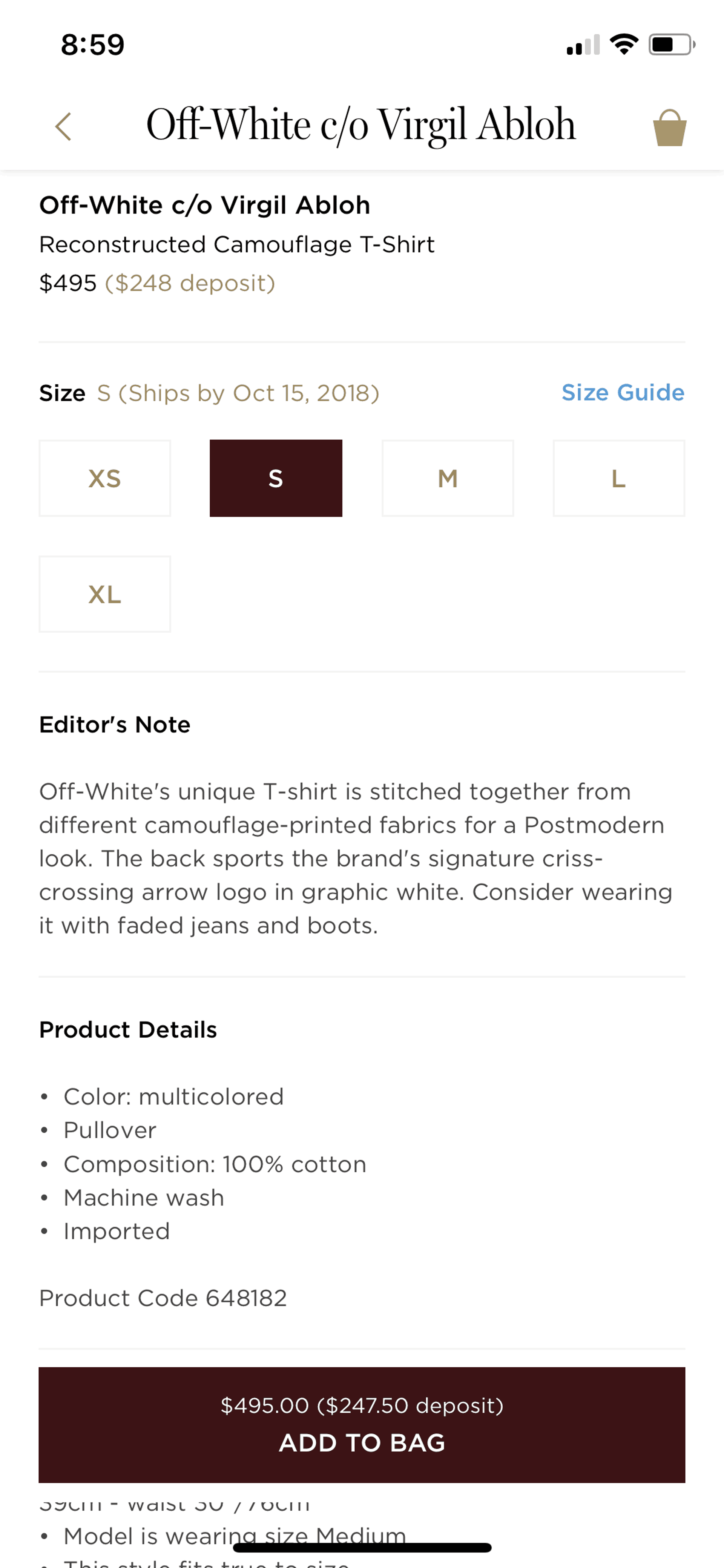 Moda Operandi iOS Shopping interface screenshot 15