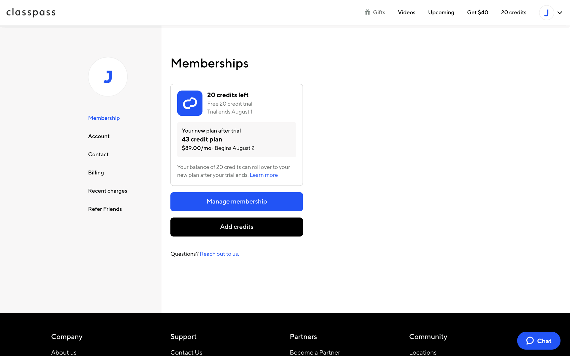 ClassPass Web Health & Fitness interface screenshot 10