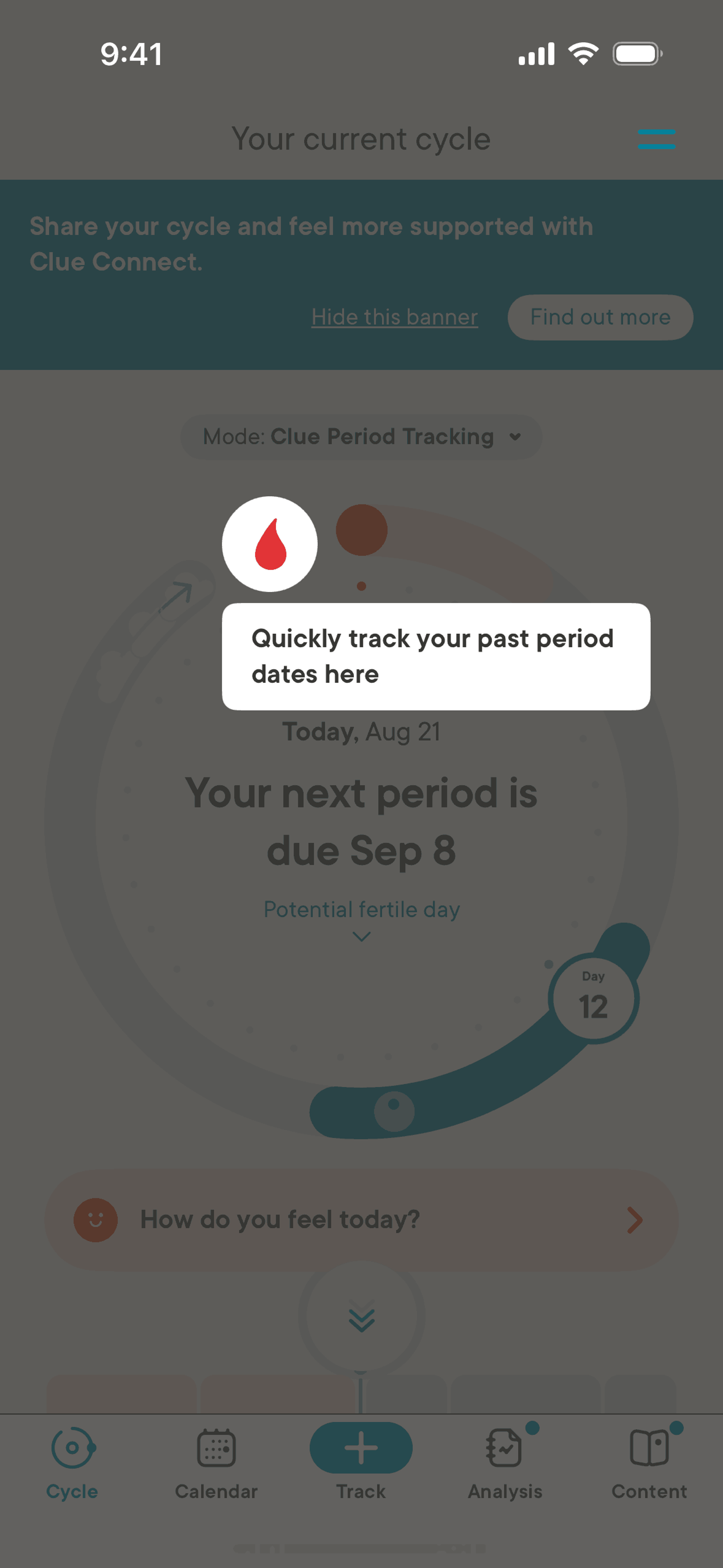 Clue iOS Health & Fitness interface screenshot 9