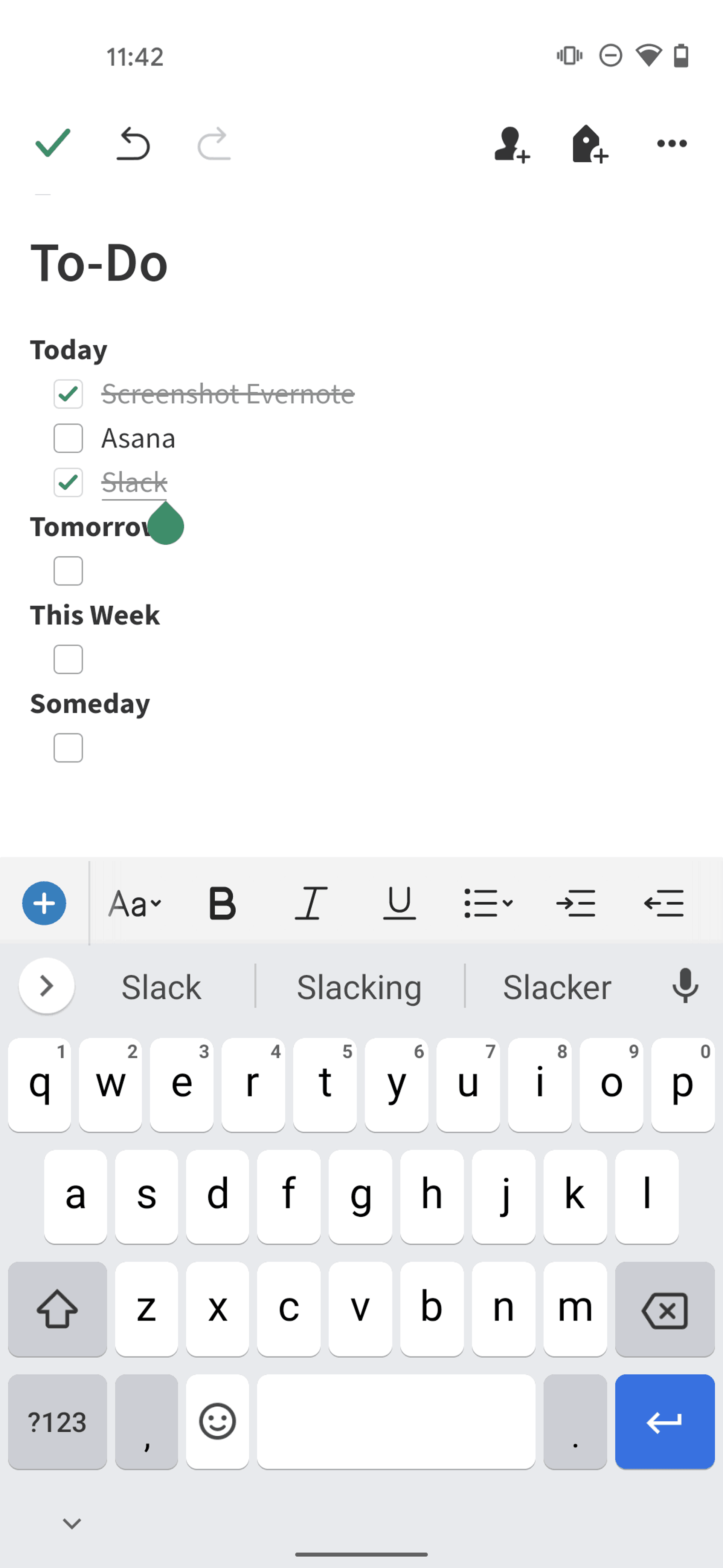 Evernote Android Productivity interface screenshot 23
