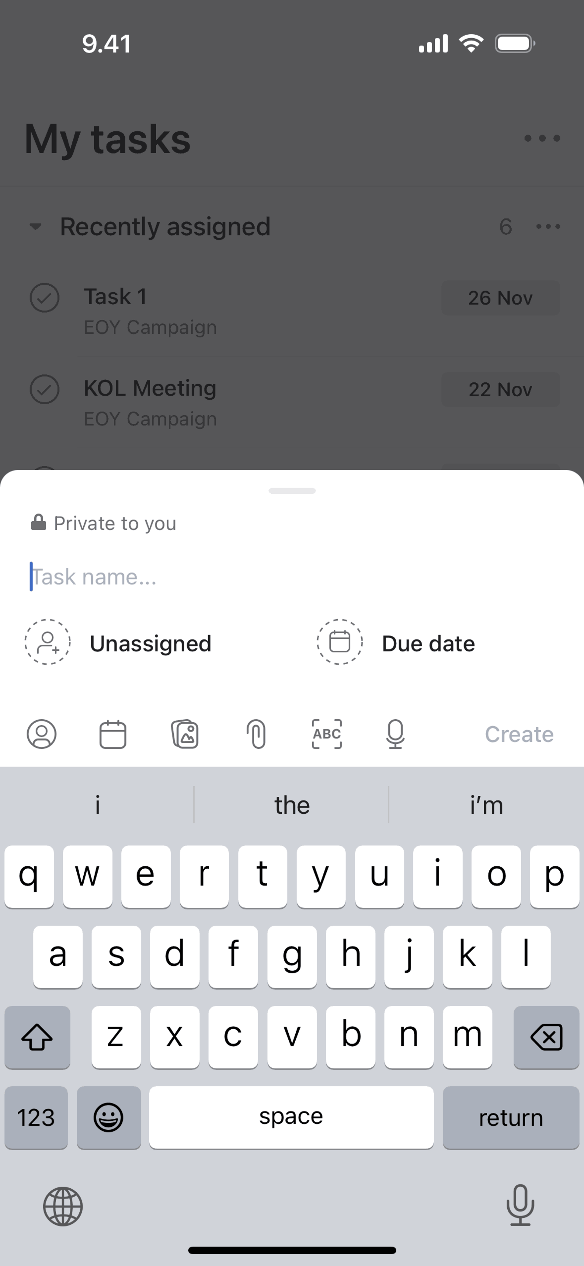 Asana iOS Business interface screenshot 12