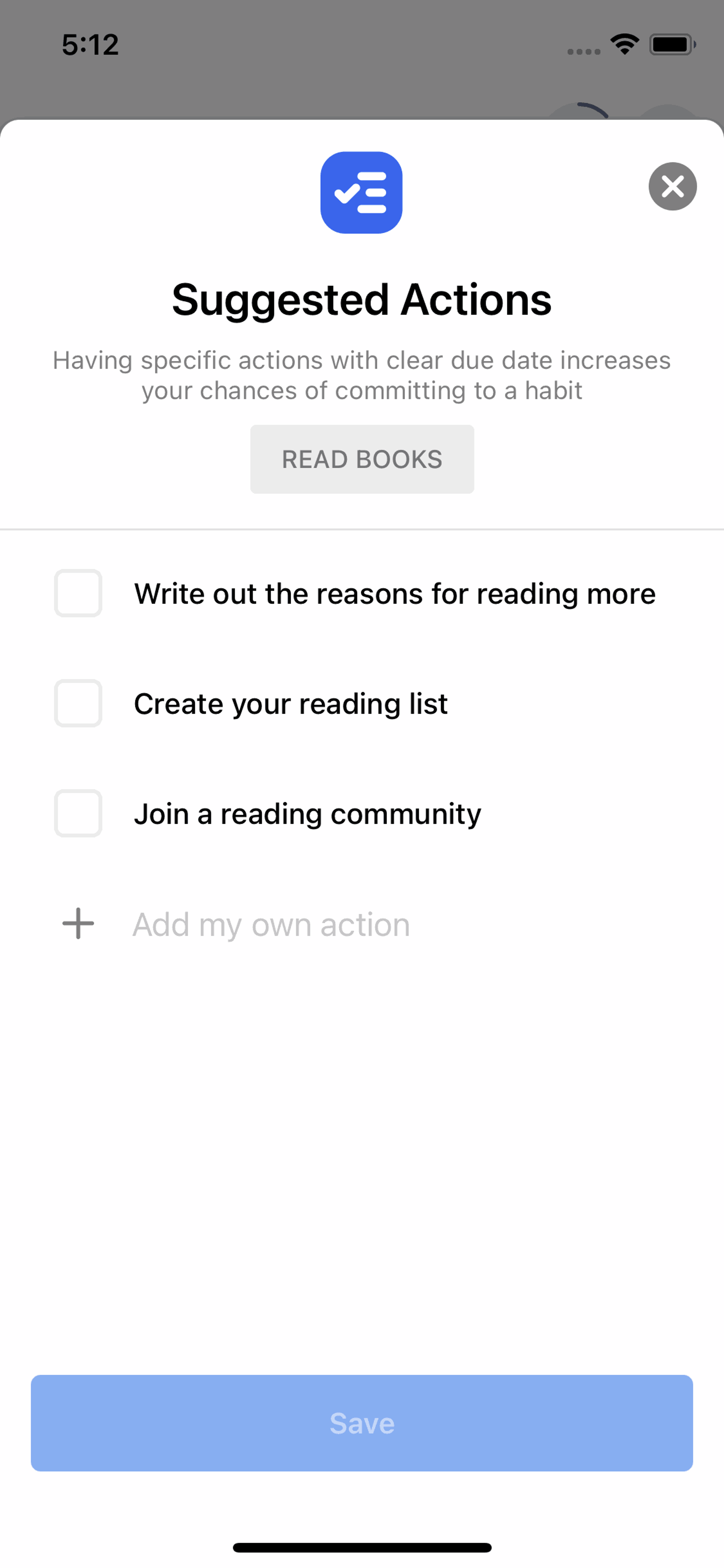 Habitify iOS Productivity interface screenshot 22