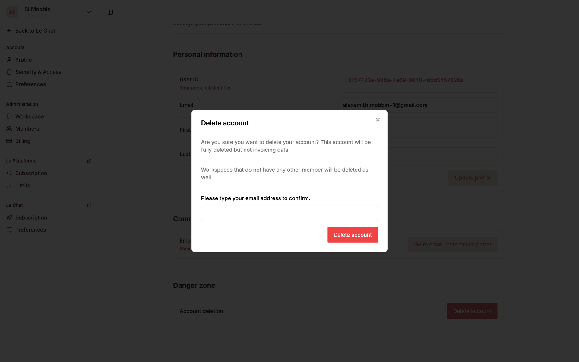 Mistral AI Web AI interface screenshot 16