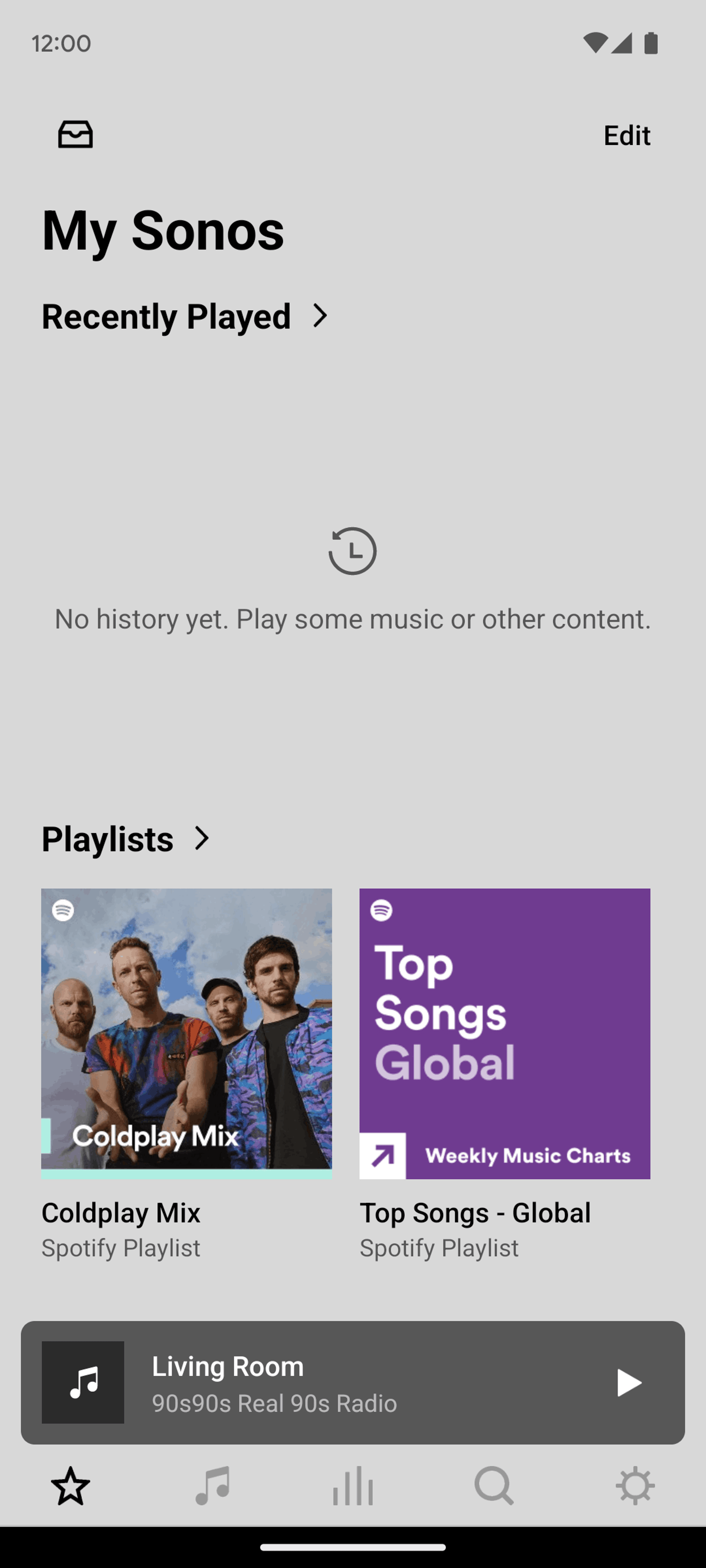 Sonos Android Music & Audio interface screenshot 7
