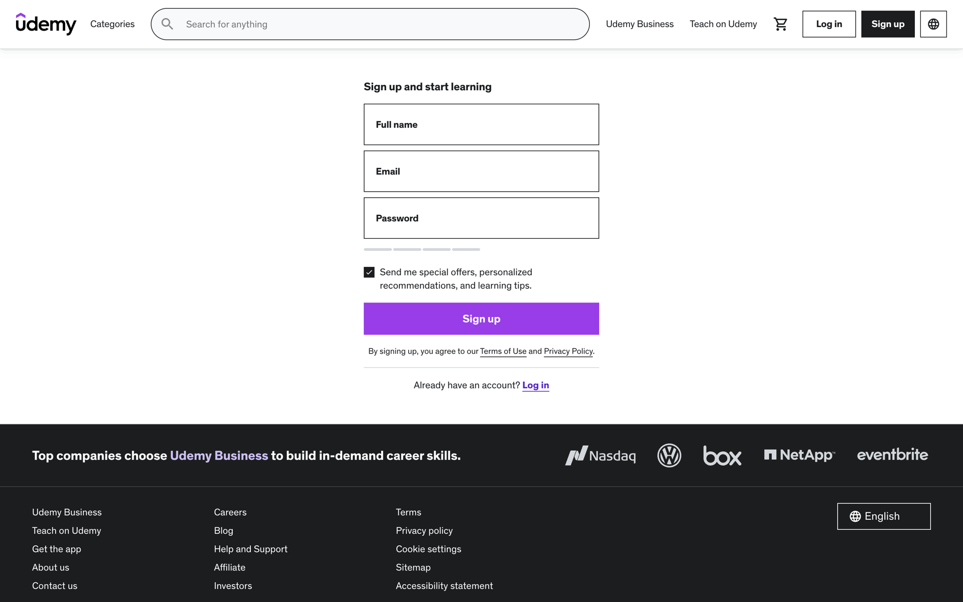 Udemy Web Education interface screenshot 4