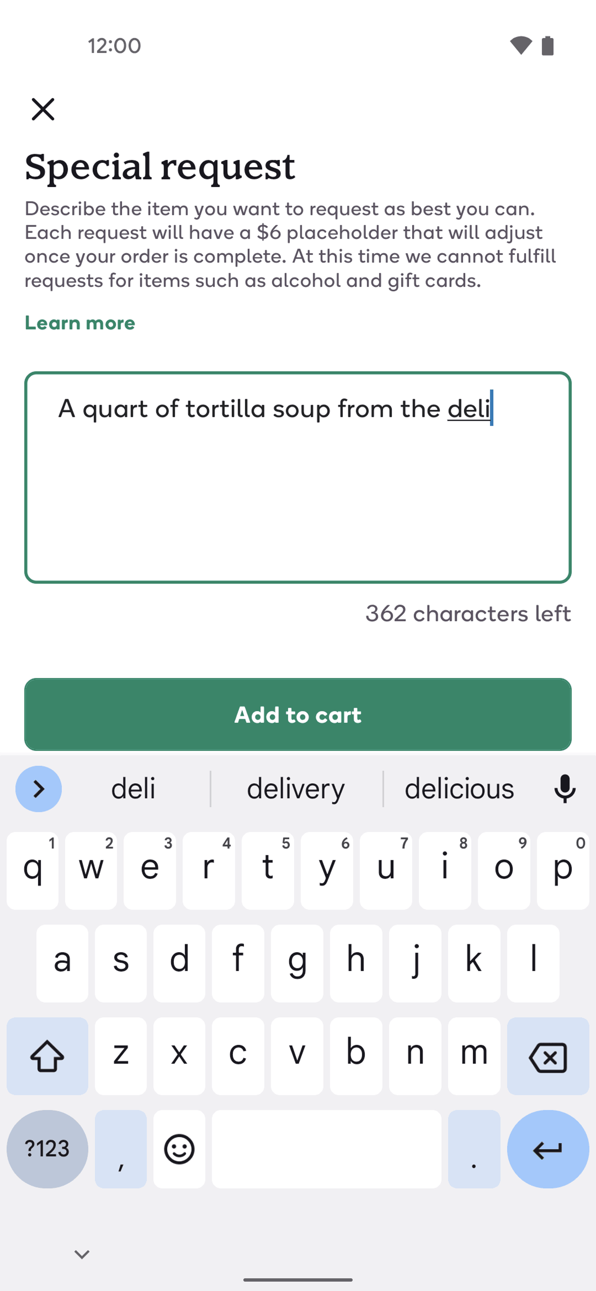 Shipt Android Food & Drink interface screenshot 16