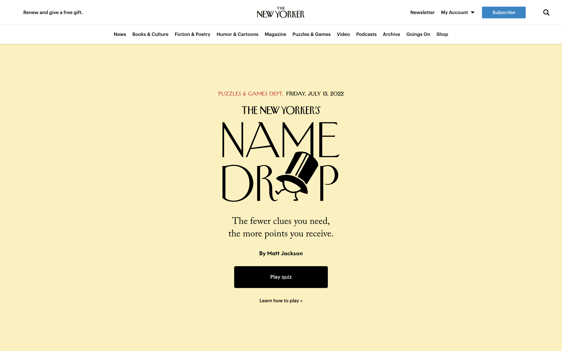 The New Yorker Web News interface screenshot 17