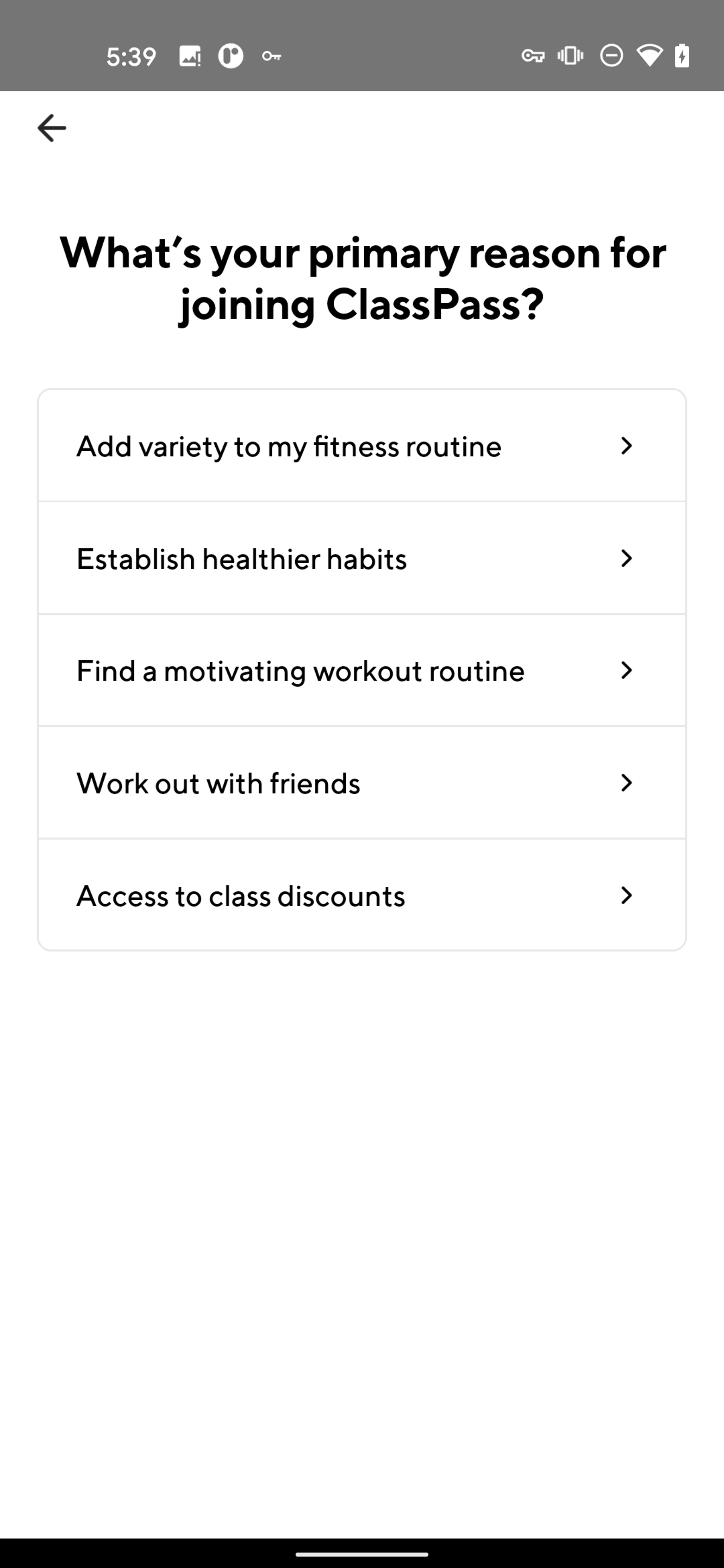 ClassPass Android Health & Fitness interface screenshot 10