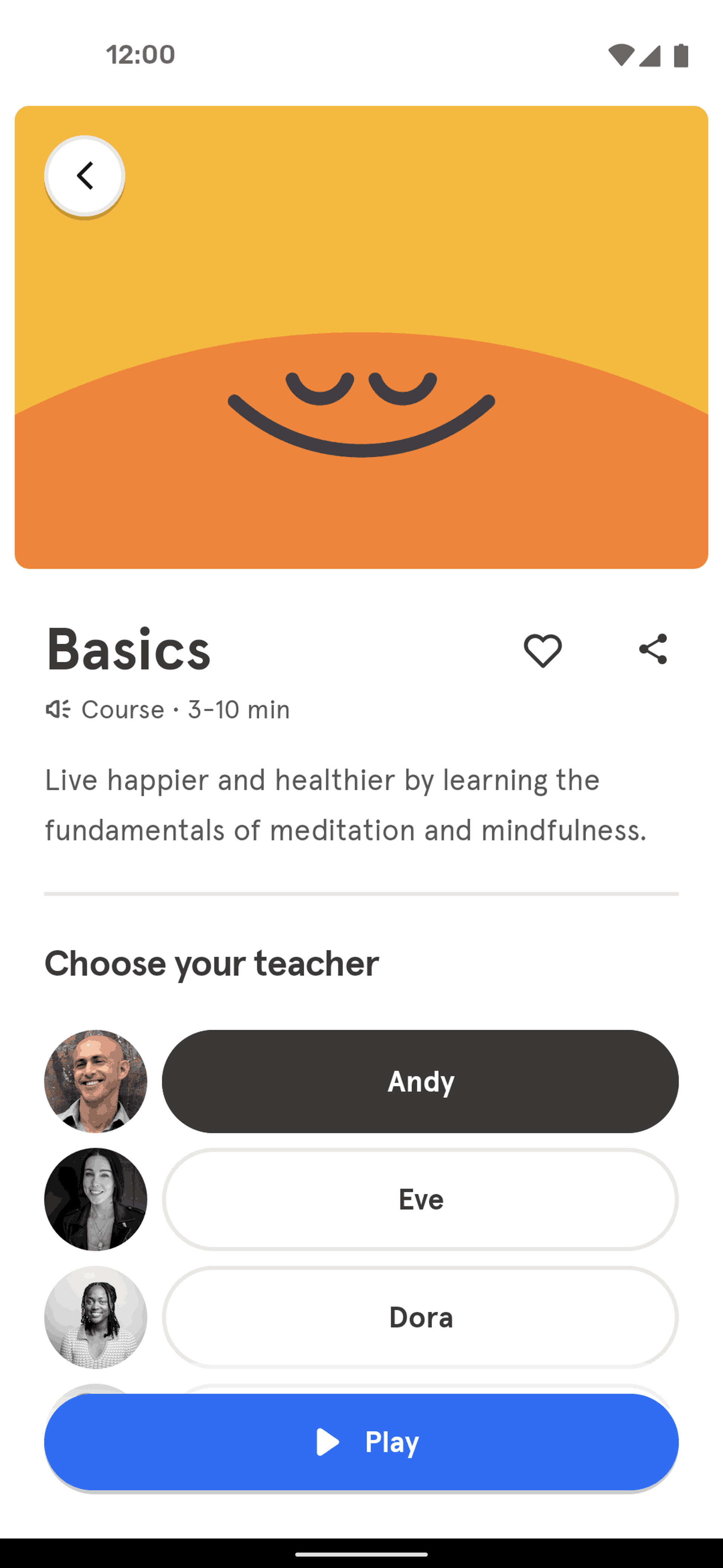 Headspace Android Health & Fitness interface screenshot 8