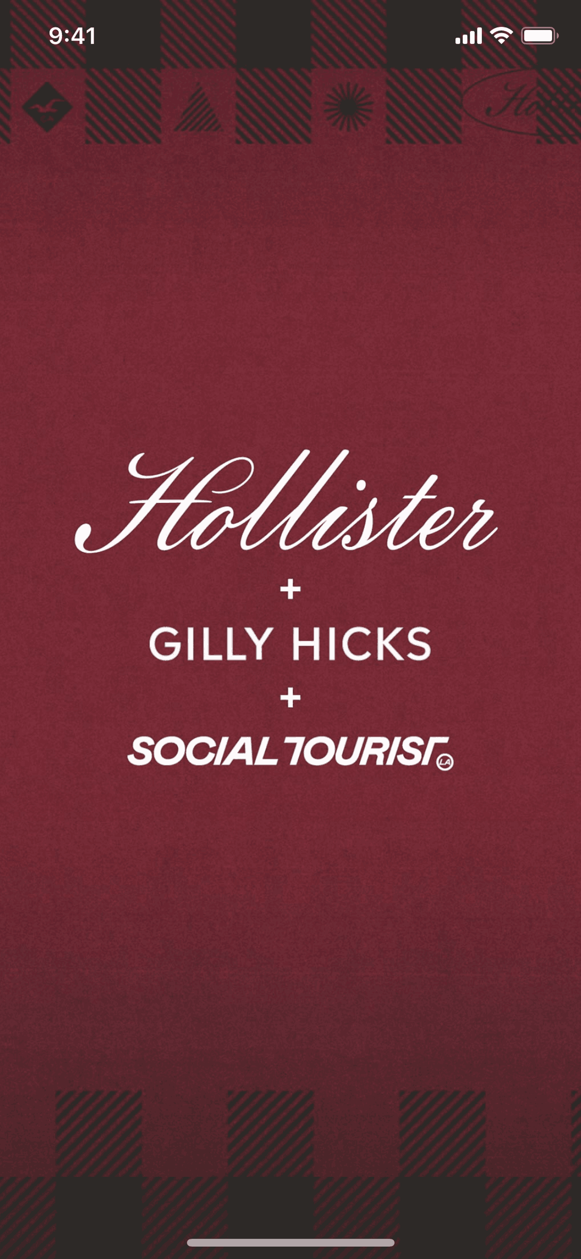 Hollister Co. iOS Shopping interface screenshot 1