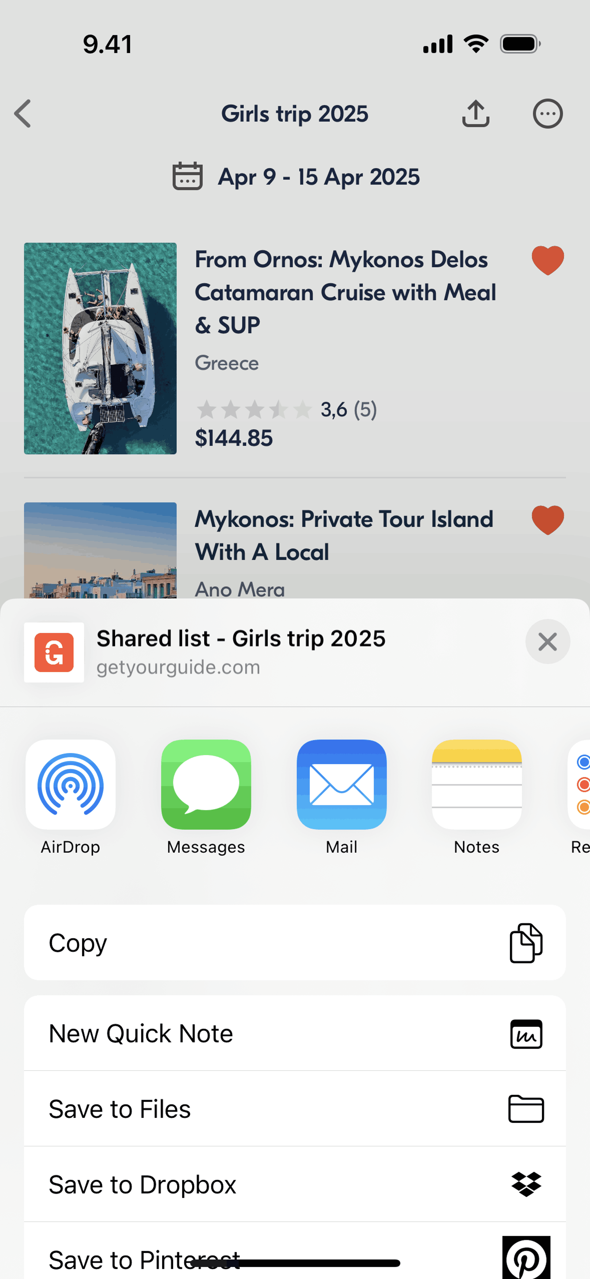 GetYourGuide iOS Travel & Transportation interface screenshot 7
