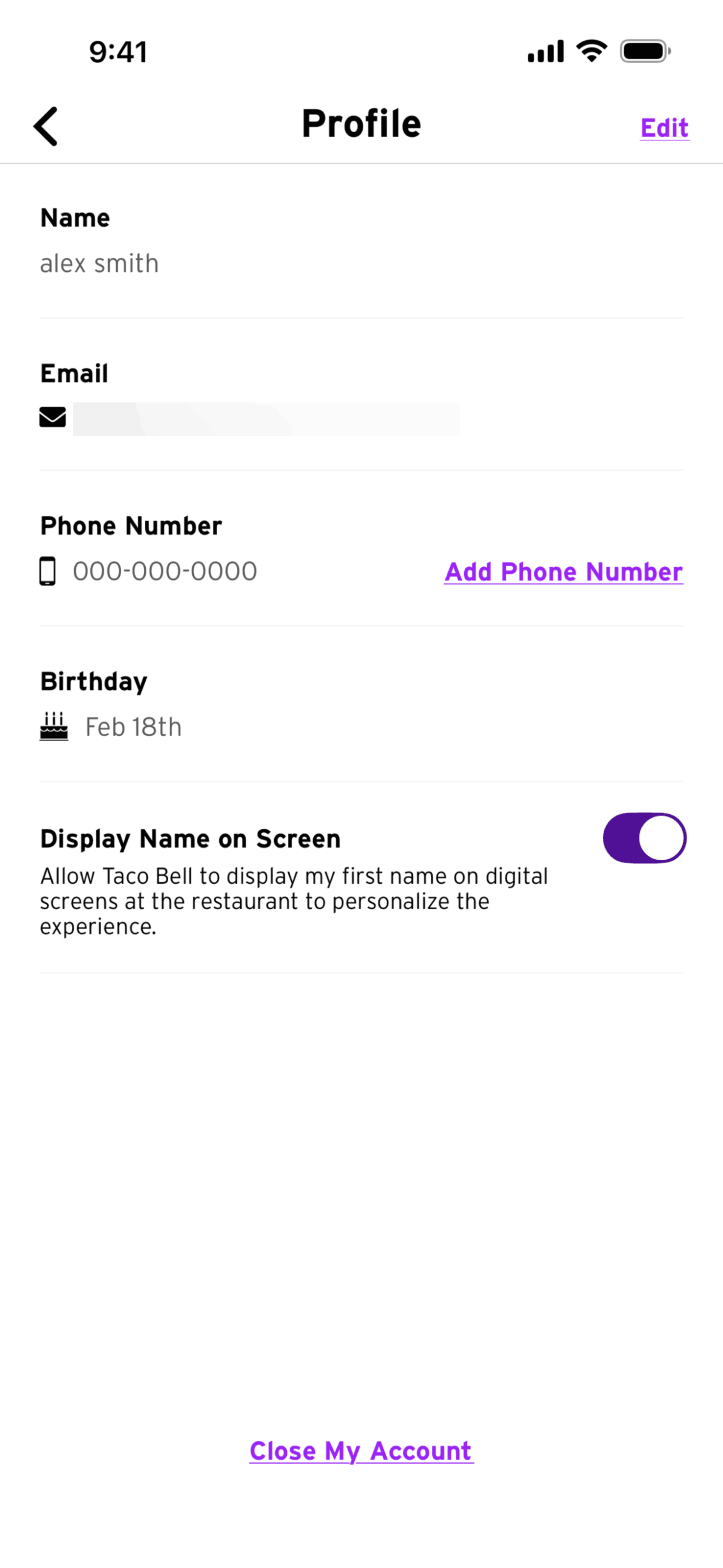 Taco Bell iOS Food & Drink interface screenshot 22