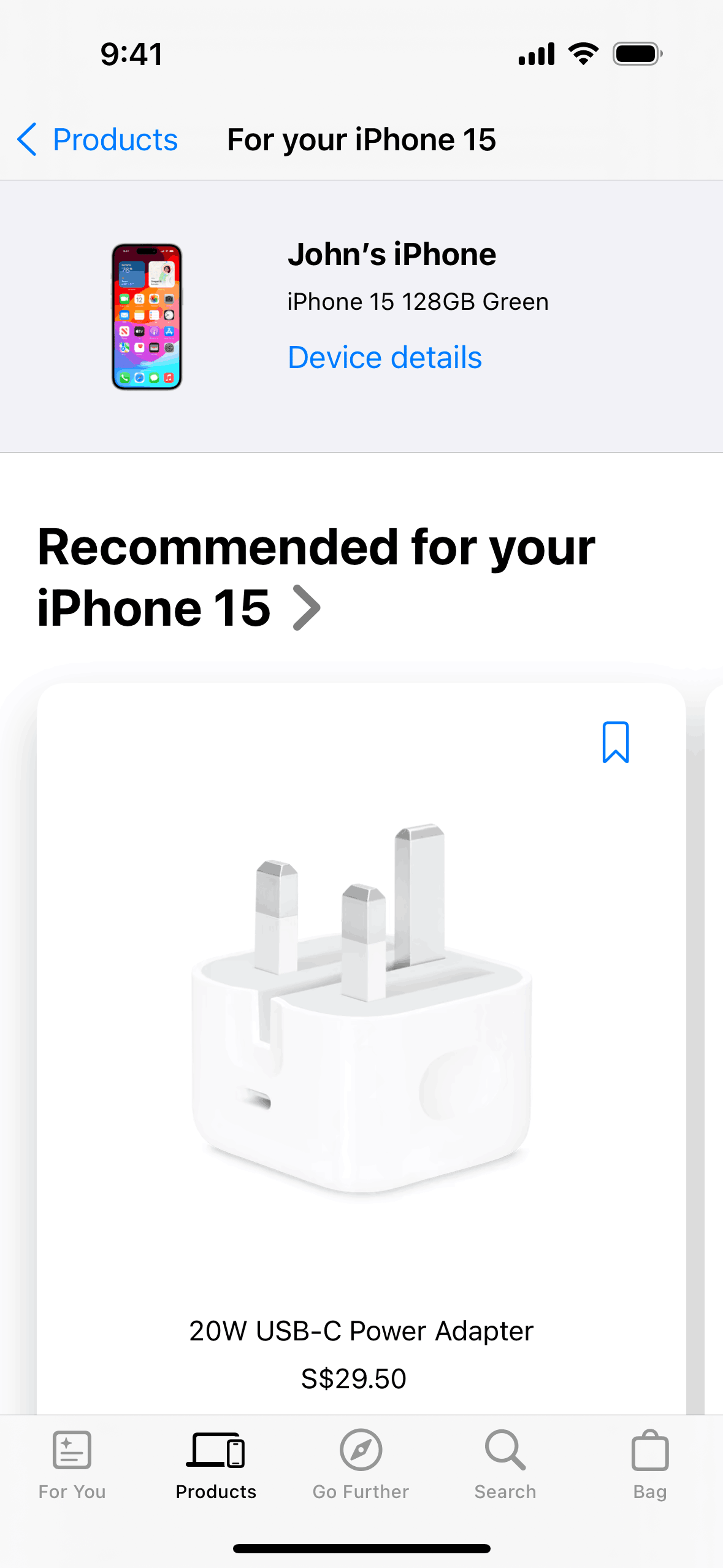 Apple Store iOS Shopping interface screenshot 16