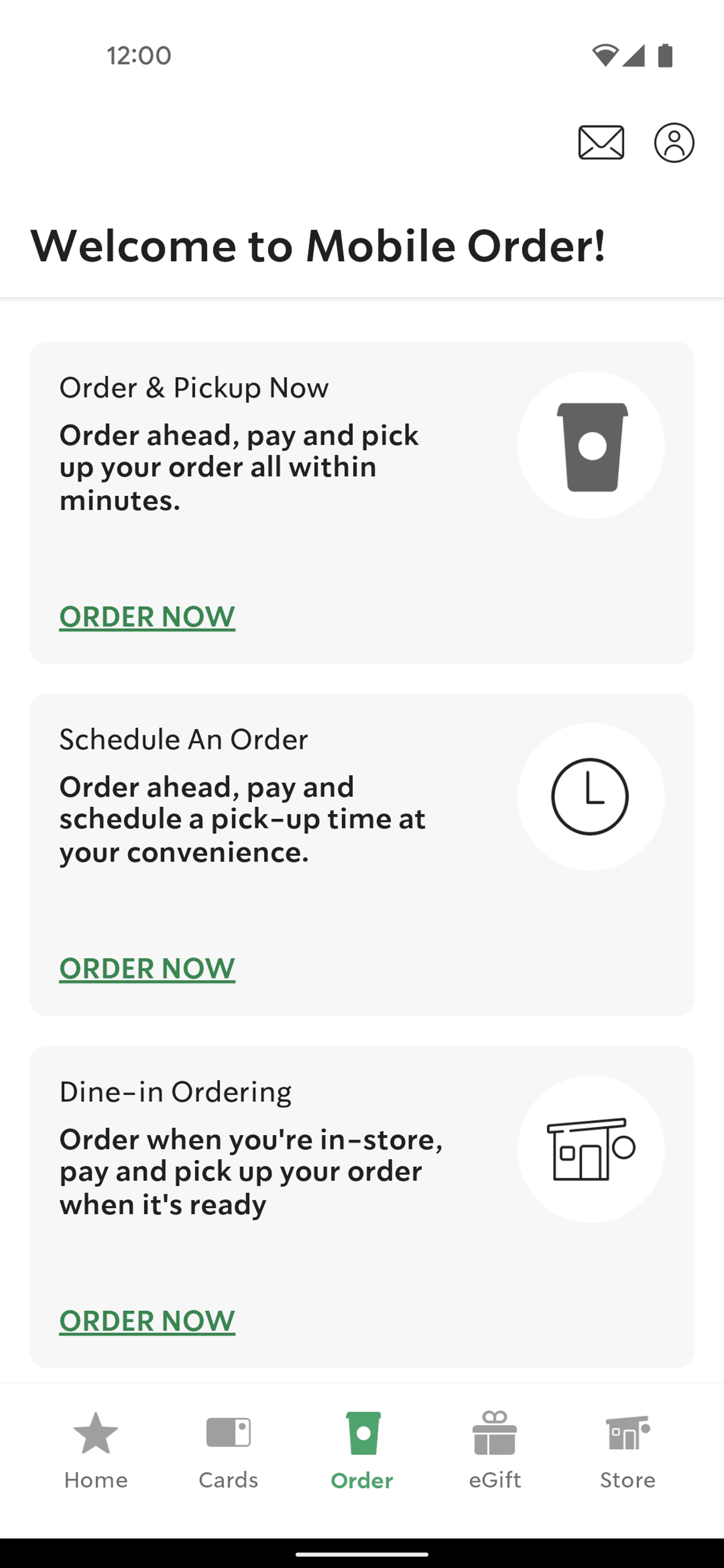 Starbucks Android Food & Drink interface screenshot 5