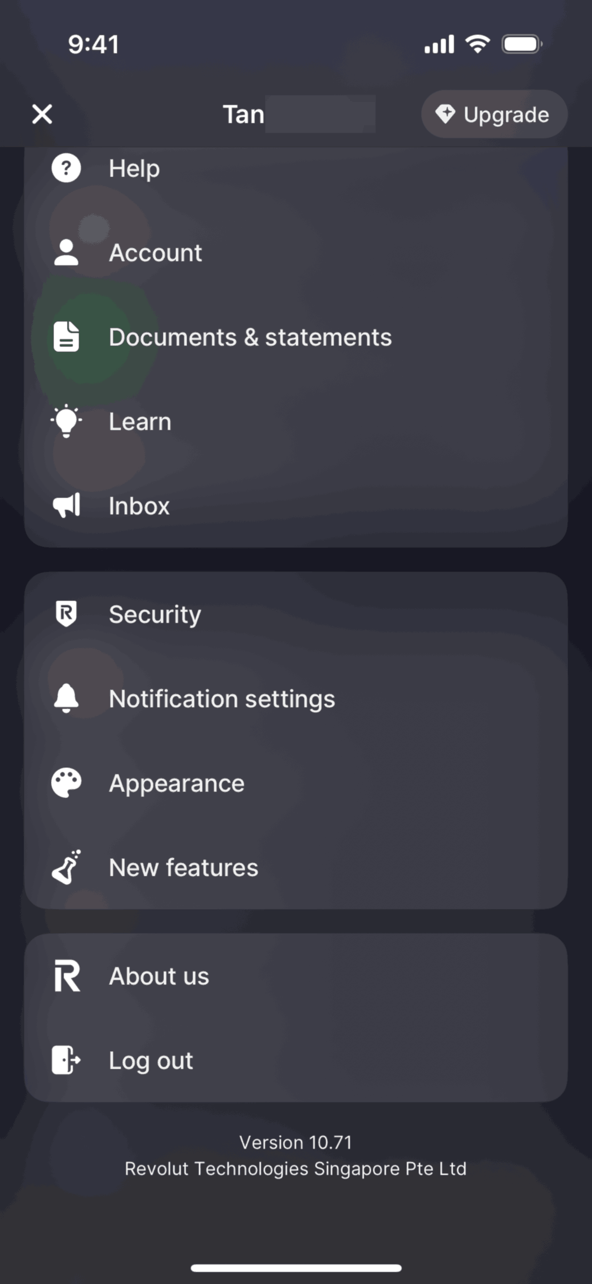 Revolut iOS Finance interface screenshot 4