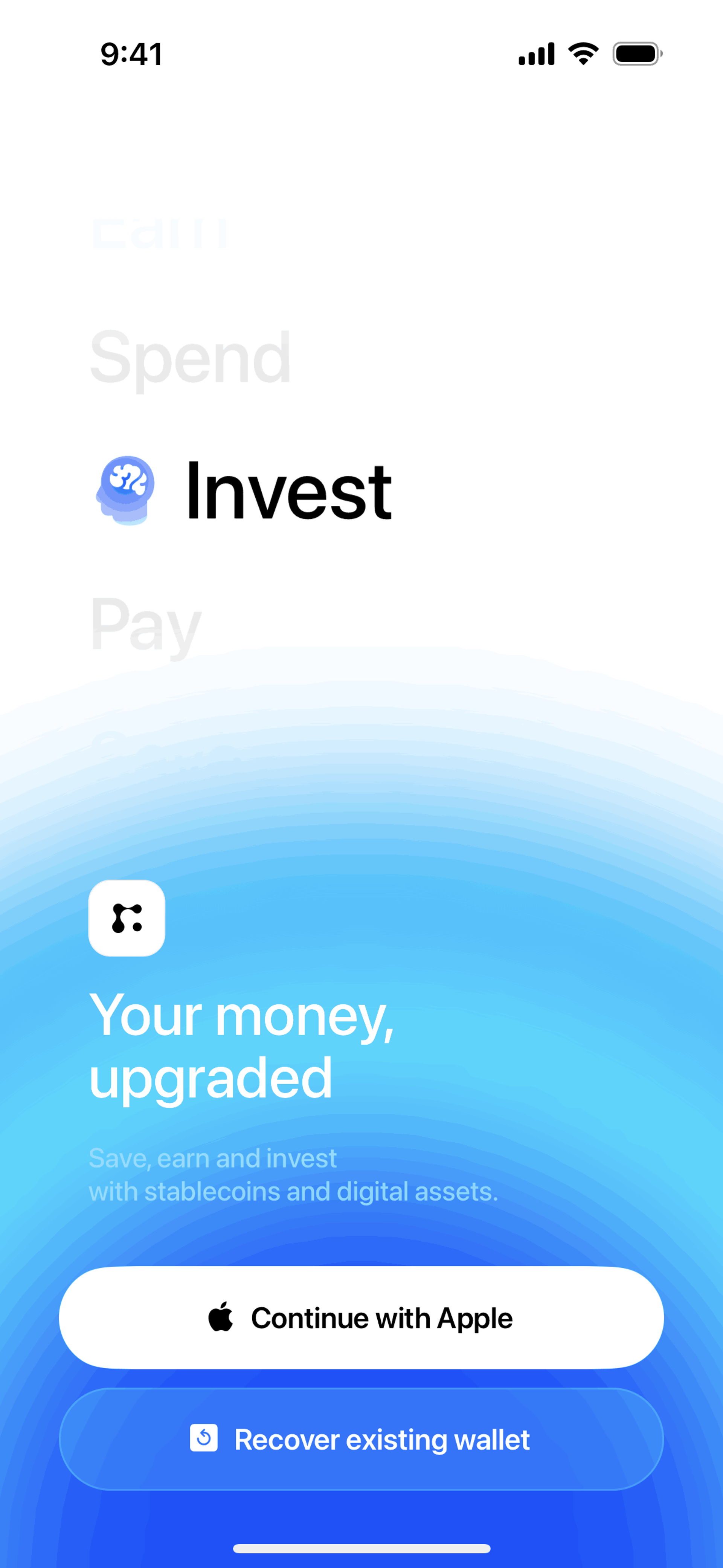 Fuse iOS Finance interface screenshot 2