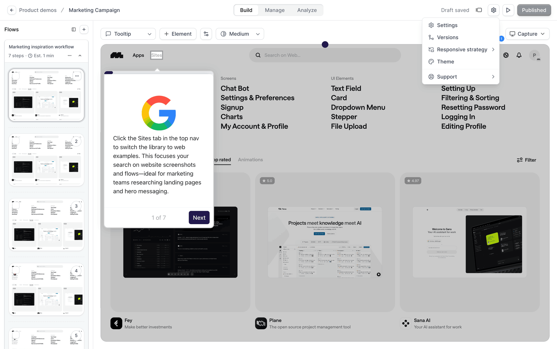 Navattic Web Business interface screenshot 11