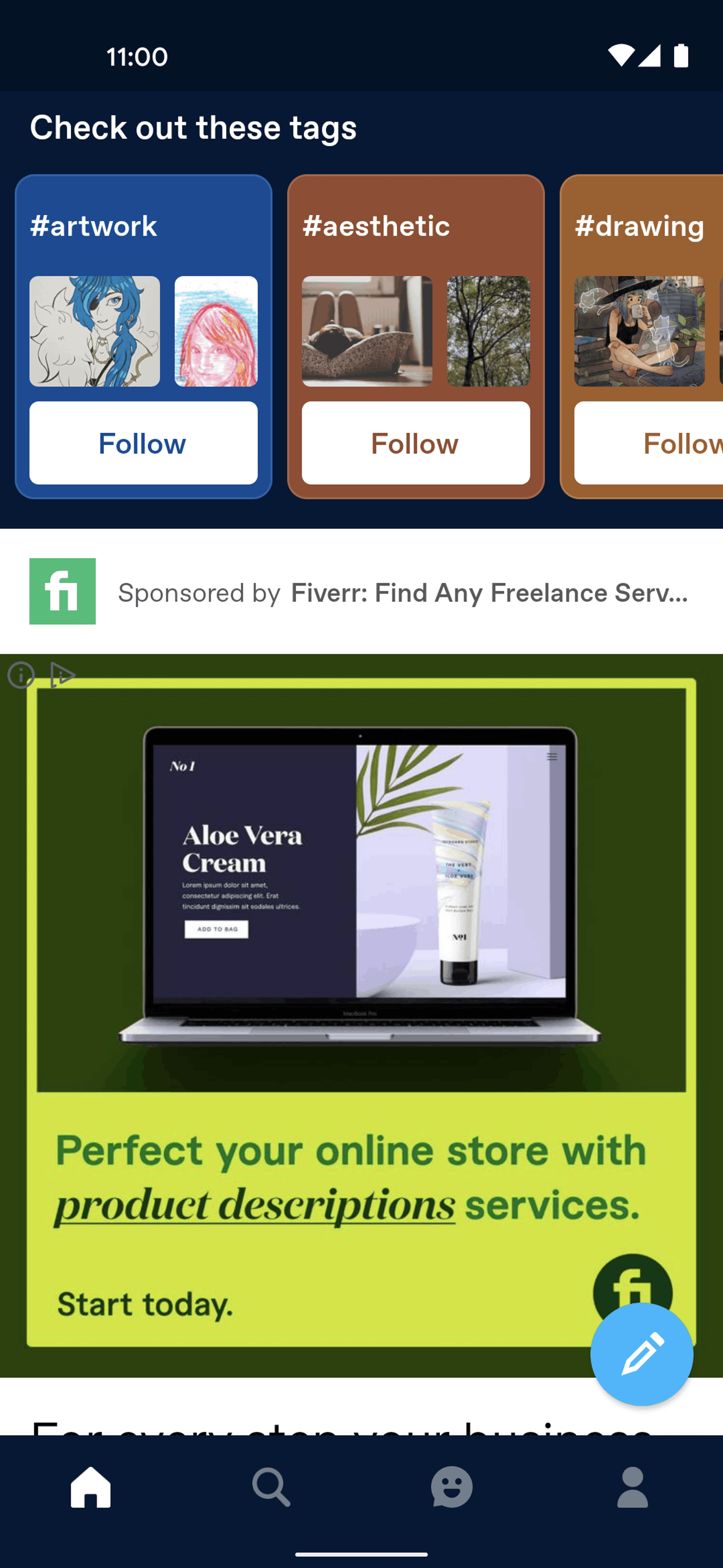 Tumblr Android Social Networking interface screenshot 23