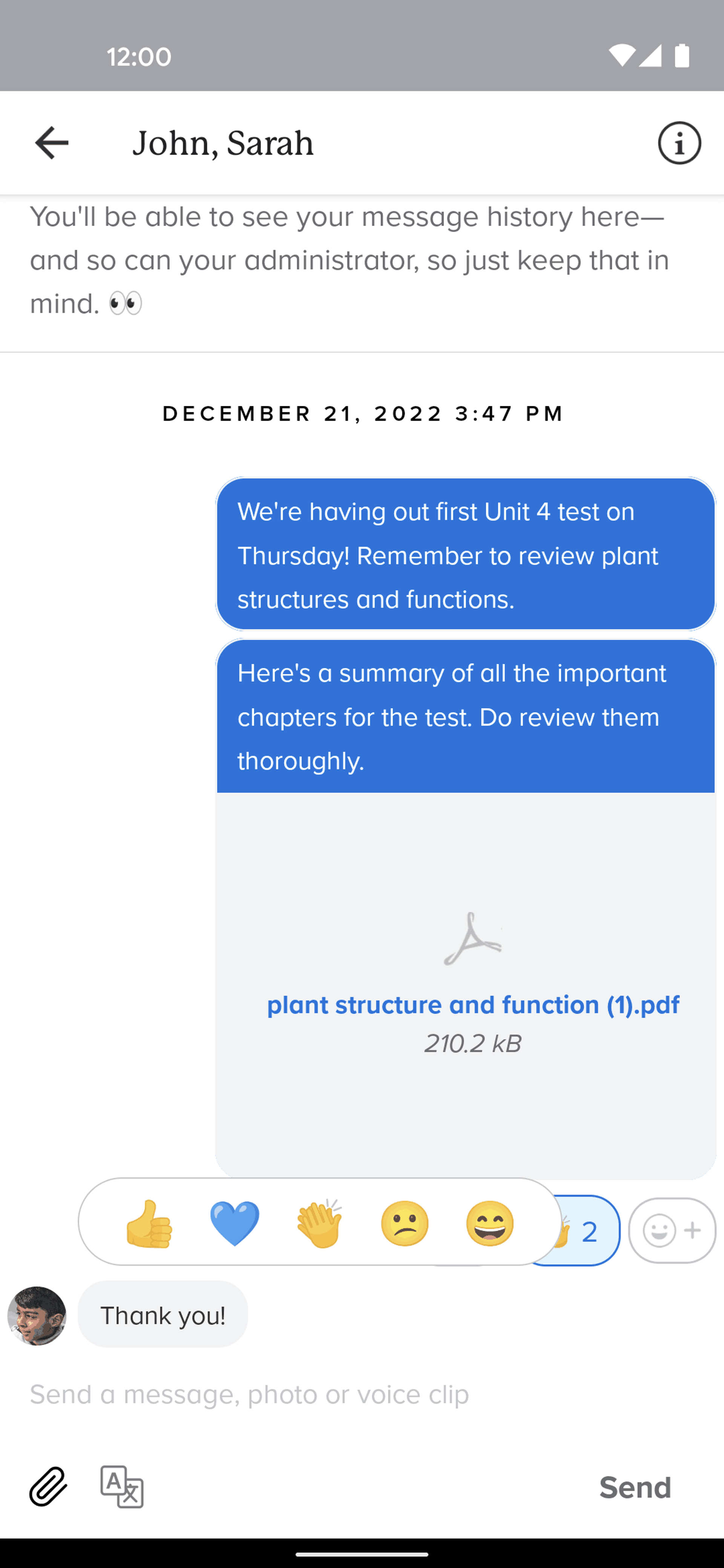 Remind Android Education interface screenshot 22