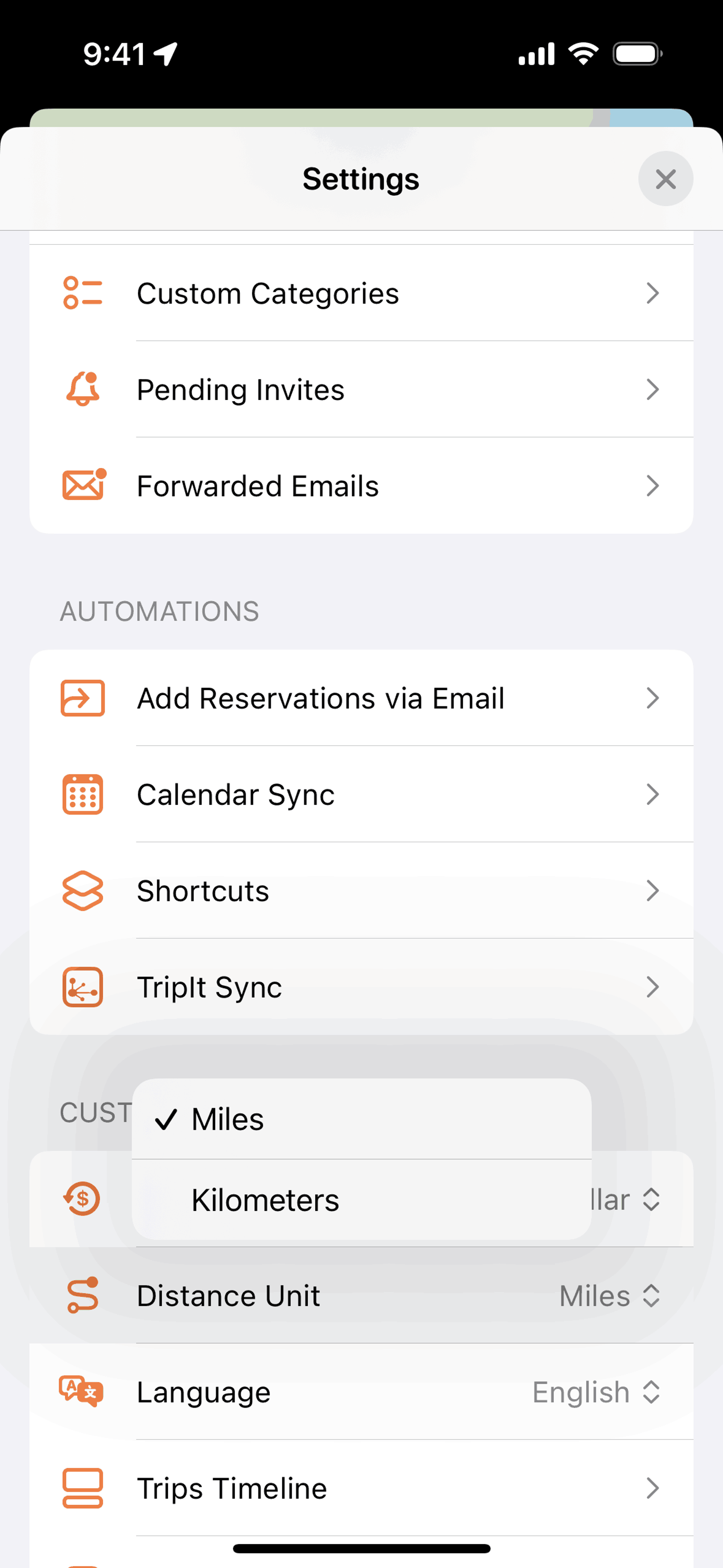 Tripsy iOS Travel & Transportation interface screenshot 11