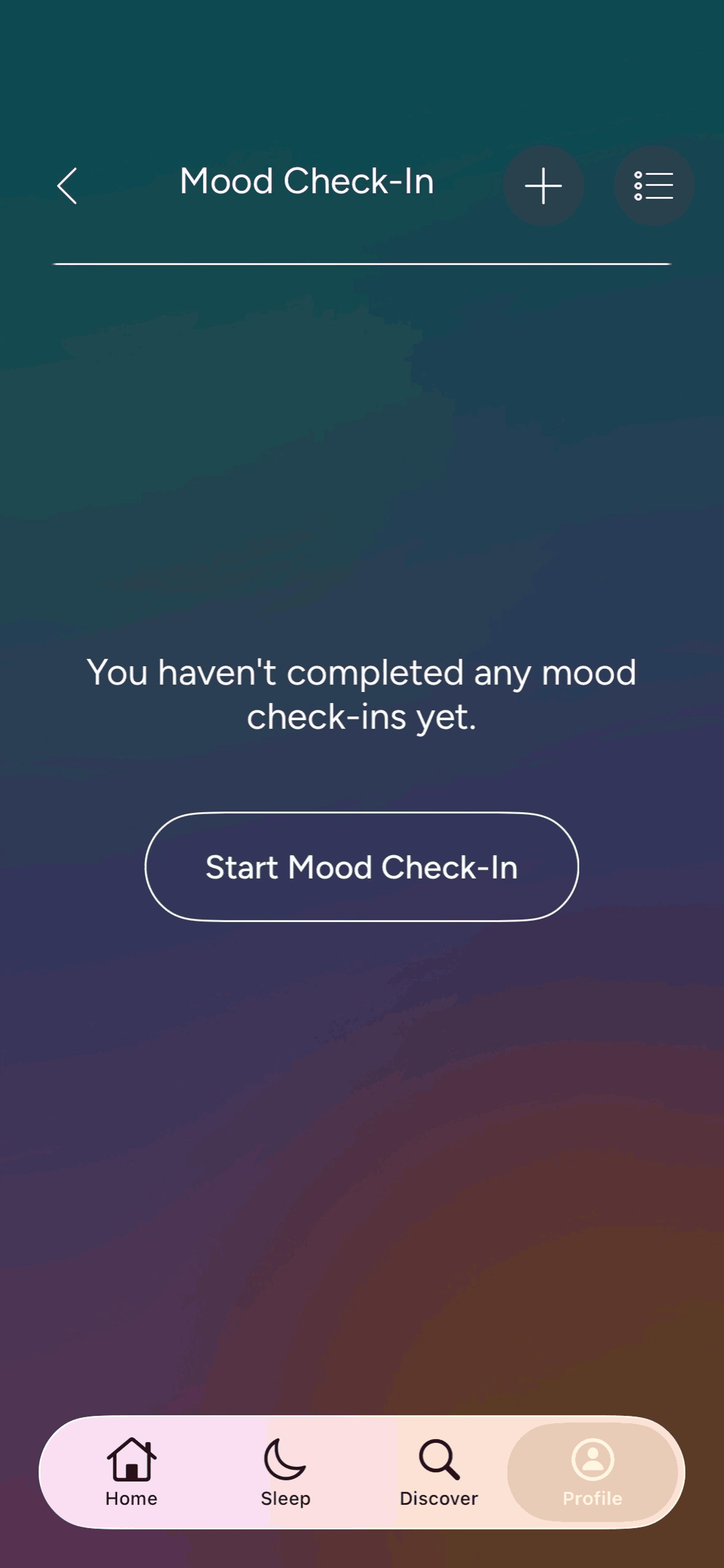 Calm iOS Health & Fitness interface screenshot 16