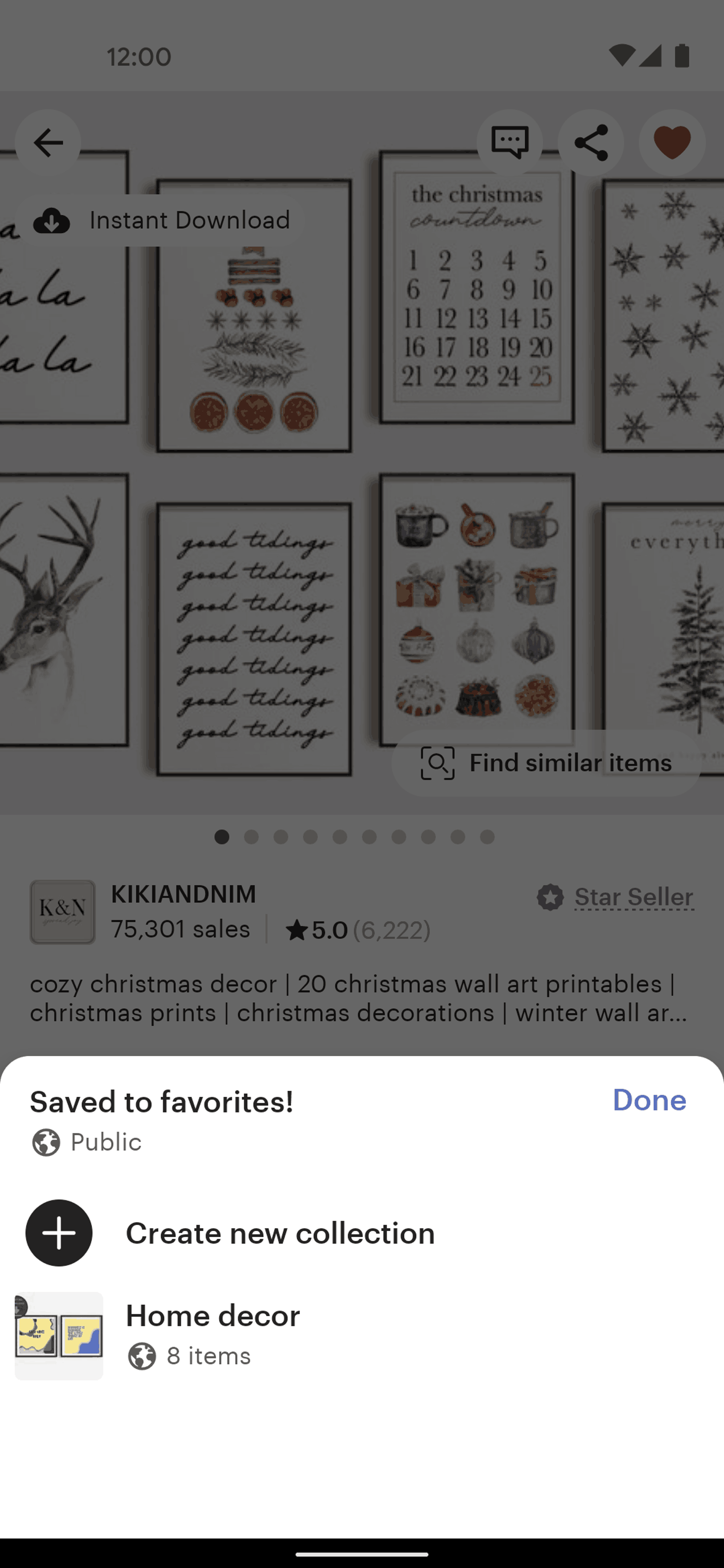 Etsy Android Shopping interface screenshot 7