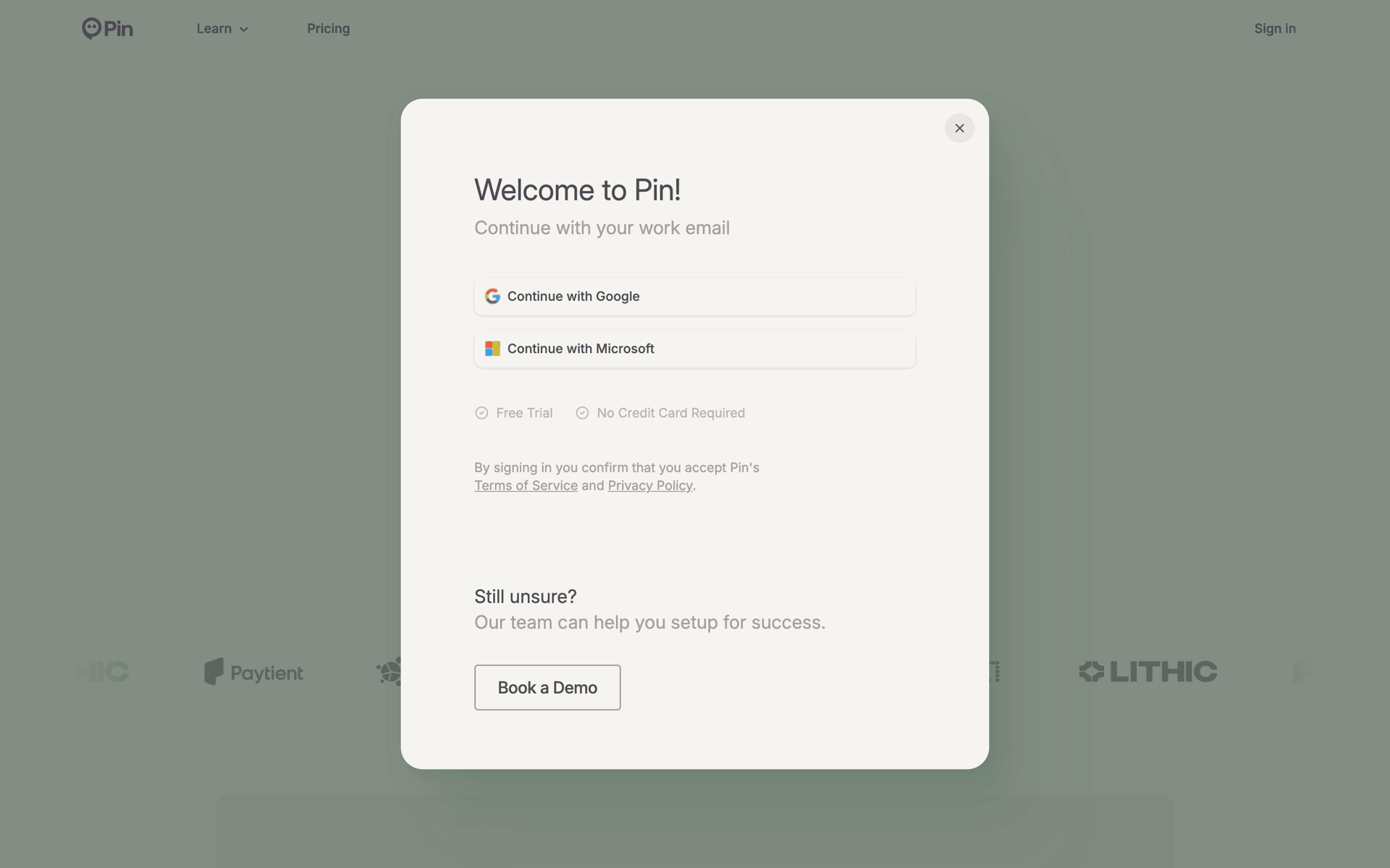 Pin Web AI interface screenshot 3