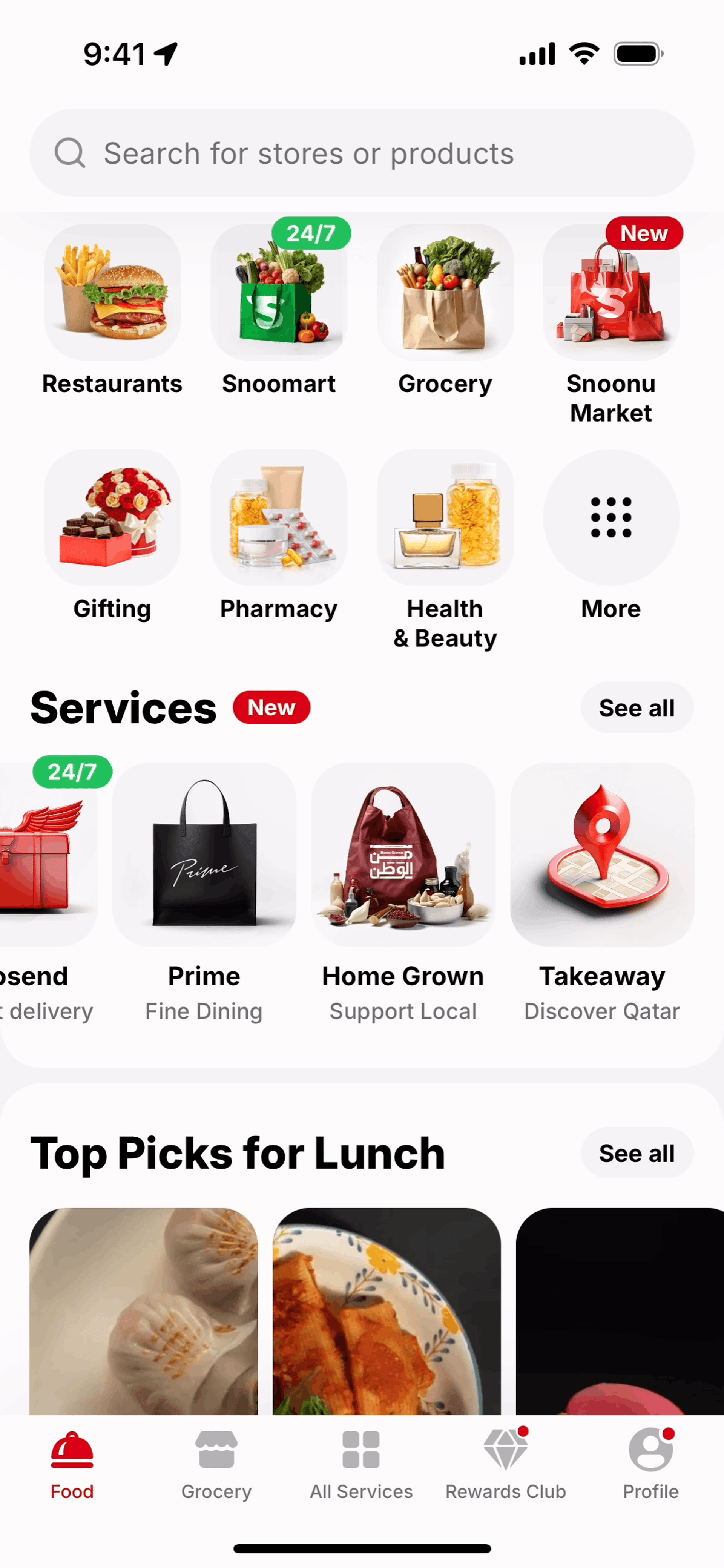 Snoonu iOS Shopping interface screenshot 19