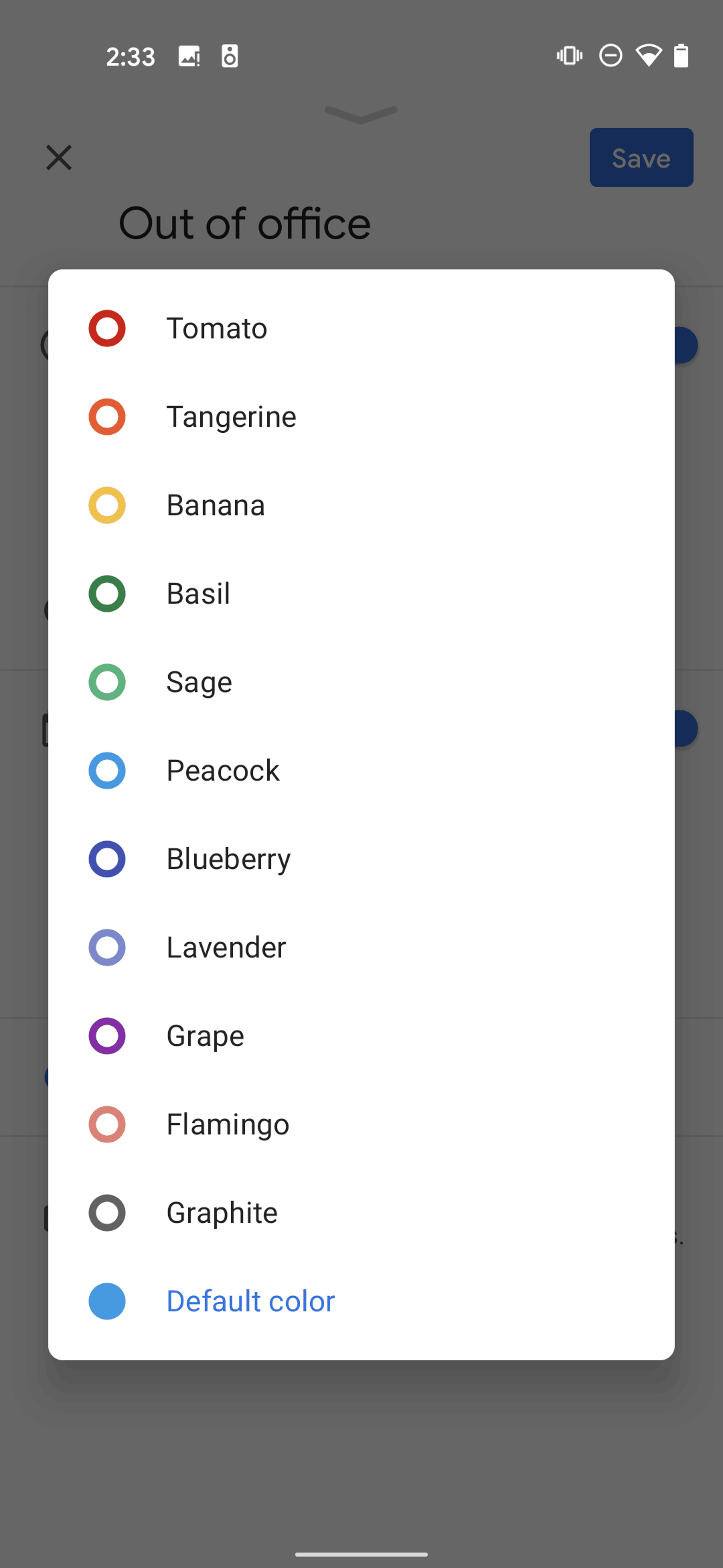 Google Calendar Android Productivity interface screenshot 9