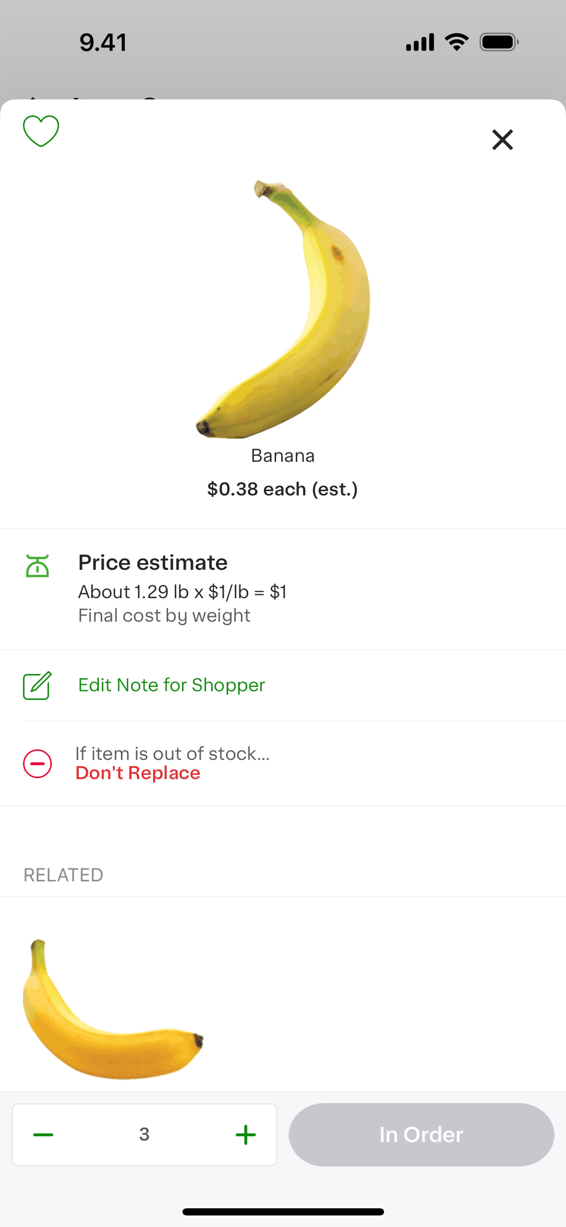 Instacart iOS Shopping interface screenshot 9