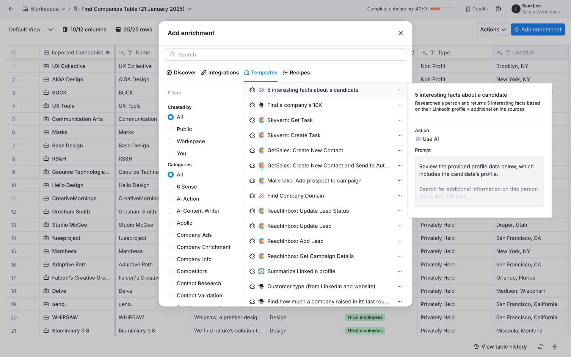 Clay Web Business interface screenshot 16