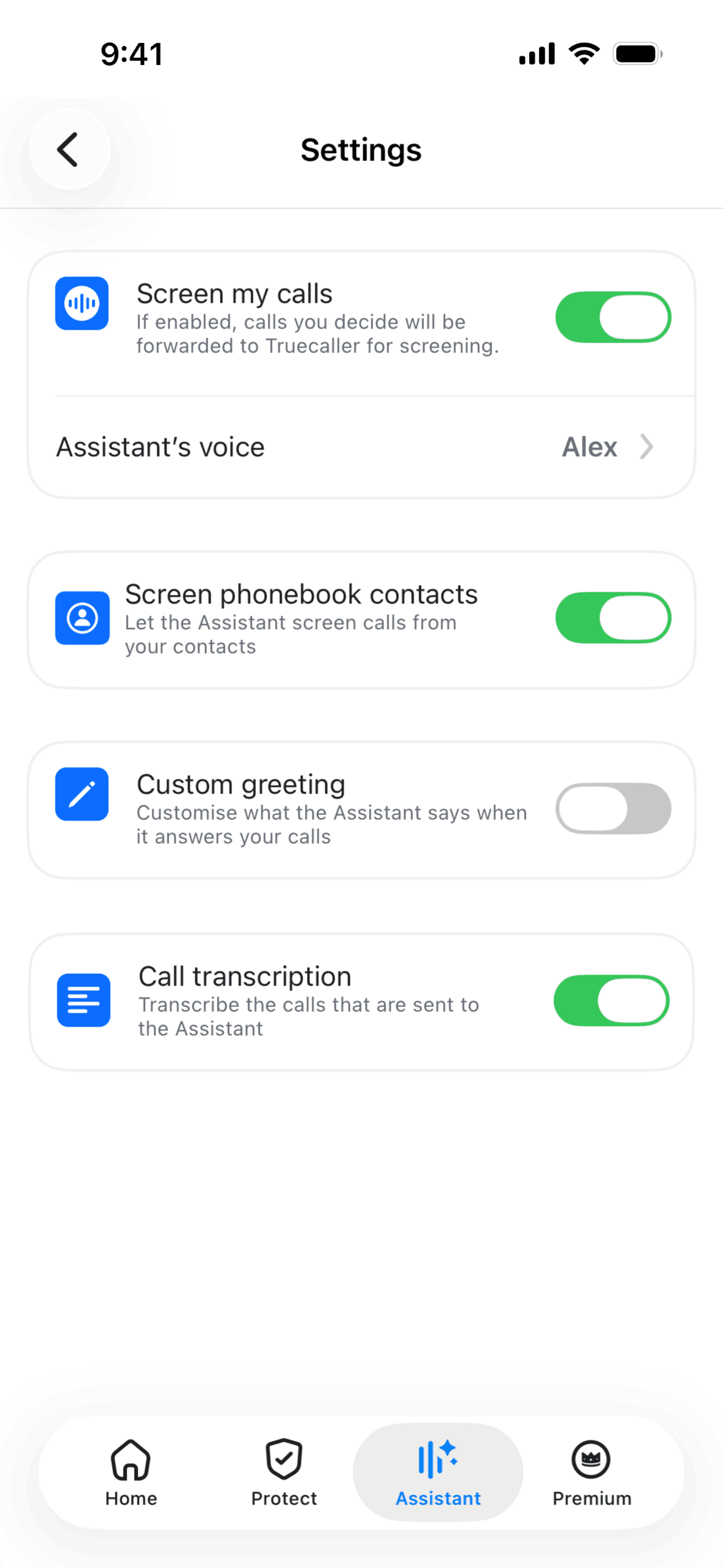 Truecaller iOS Utilities interface screenshot 23