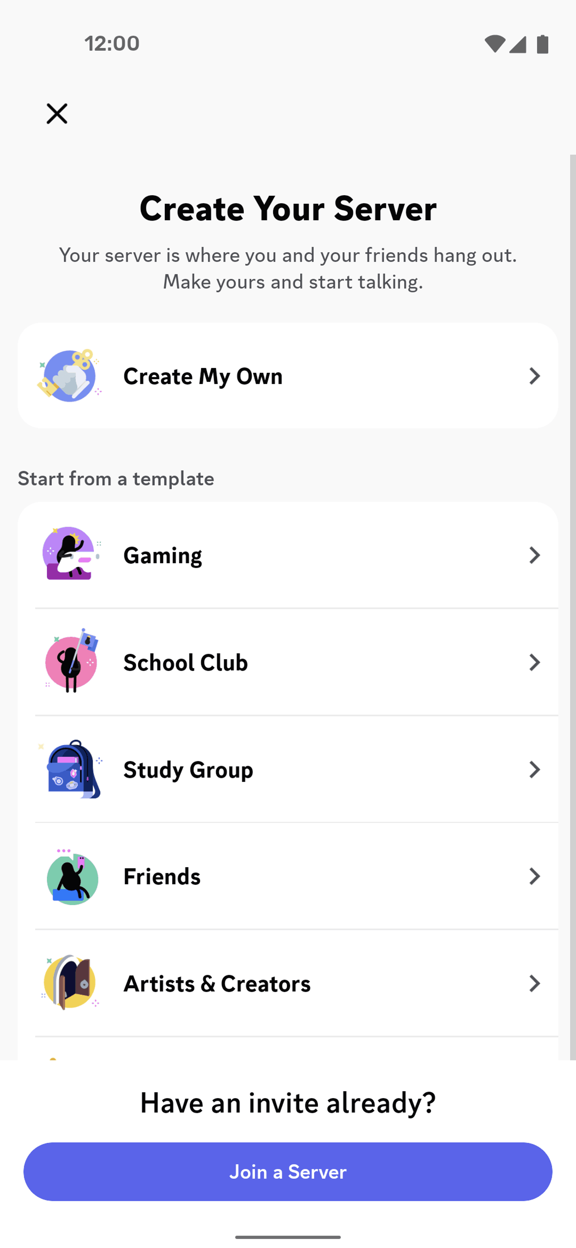 Discord Android Social Networking interface screenshot 13