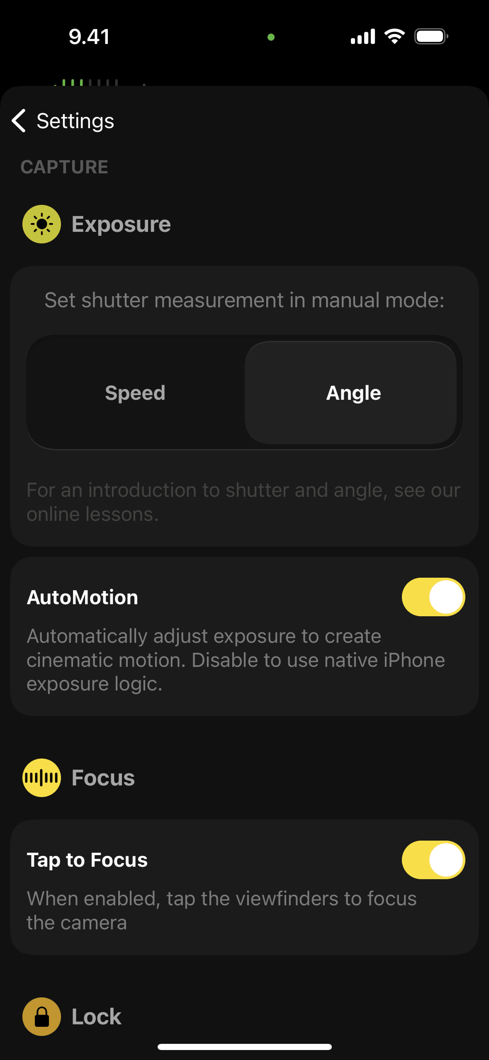 Kino iOS Photo & Video interface screenshot 21