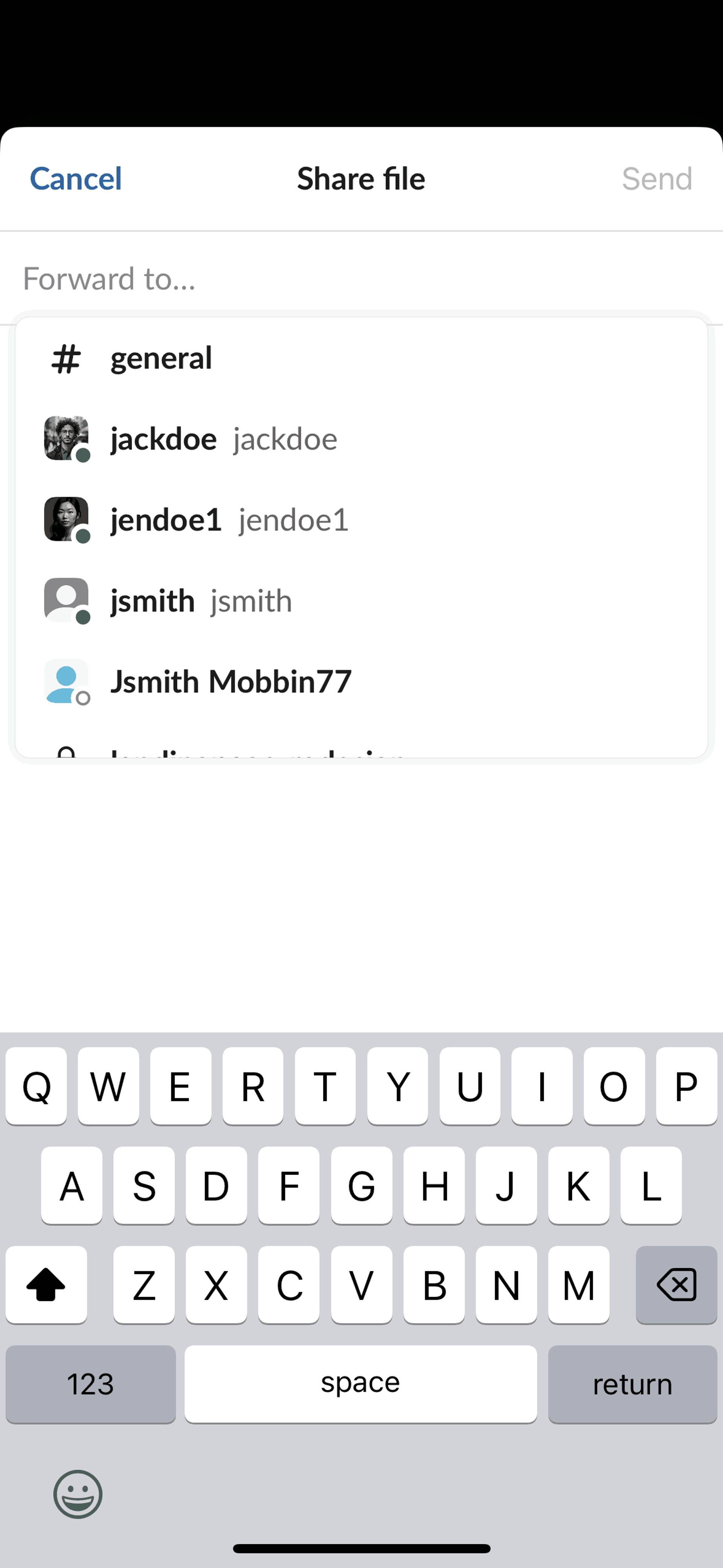 Slack iOS Business interface screenshot 11
