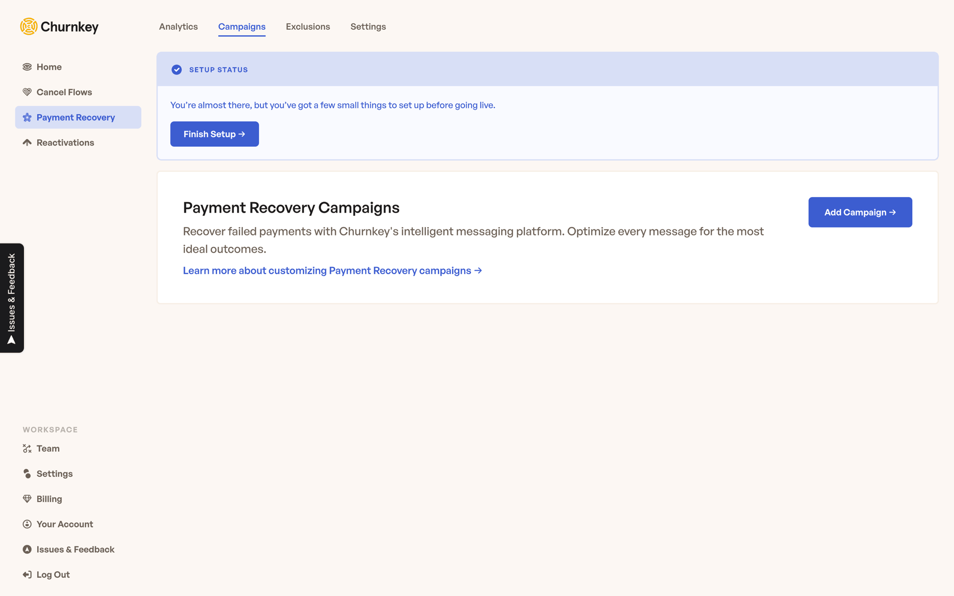Churnkey Web Business interface screenshot 10