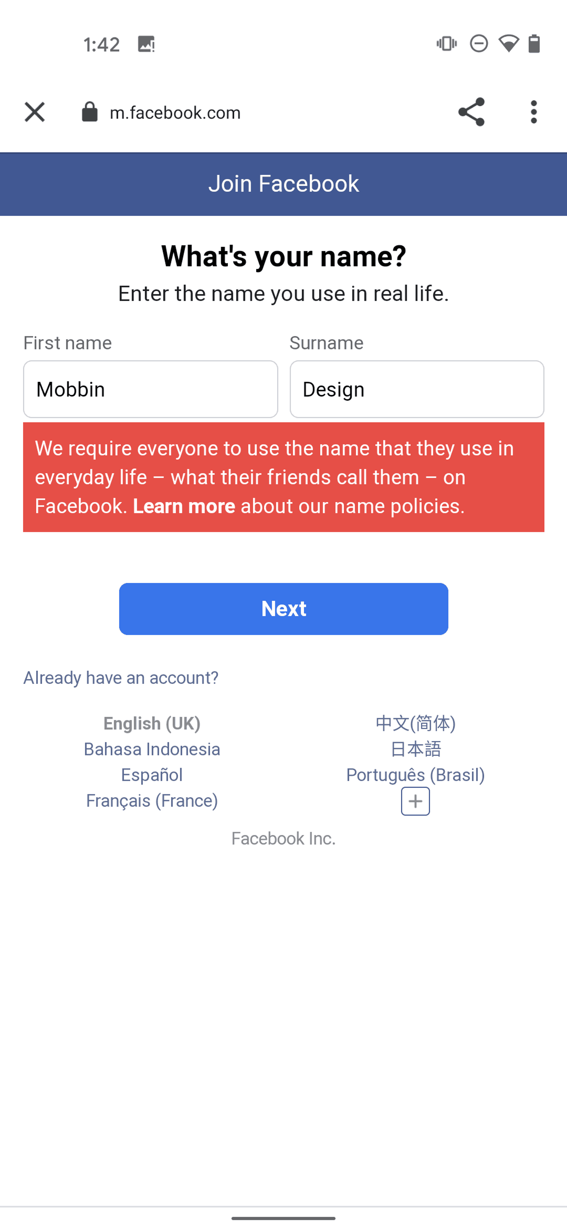 Messenger Android Social Networking interface screenshot 8